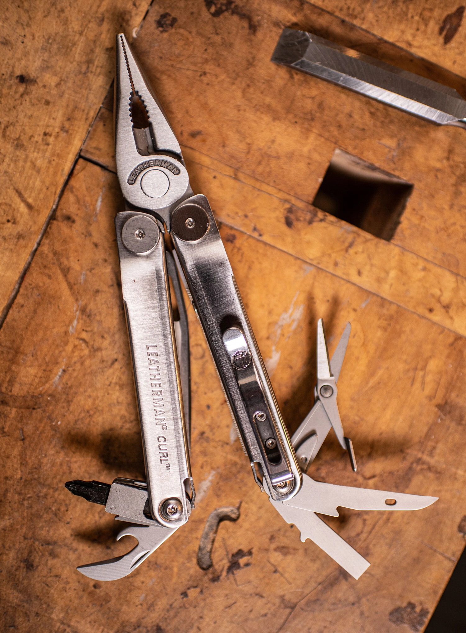 Multitool Leatherman Curl - stainless