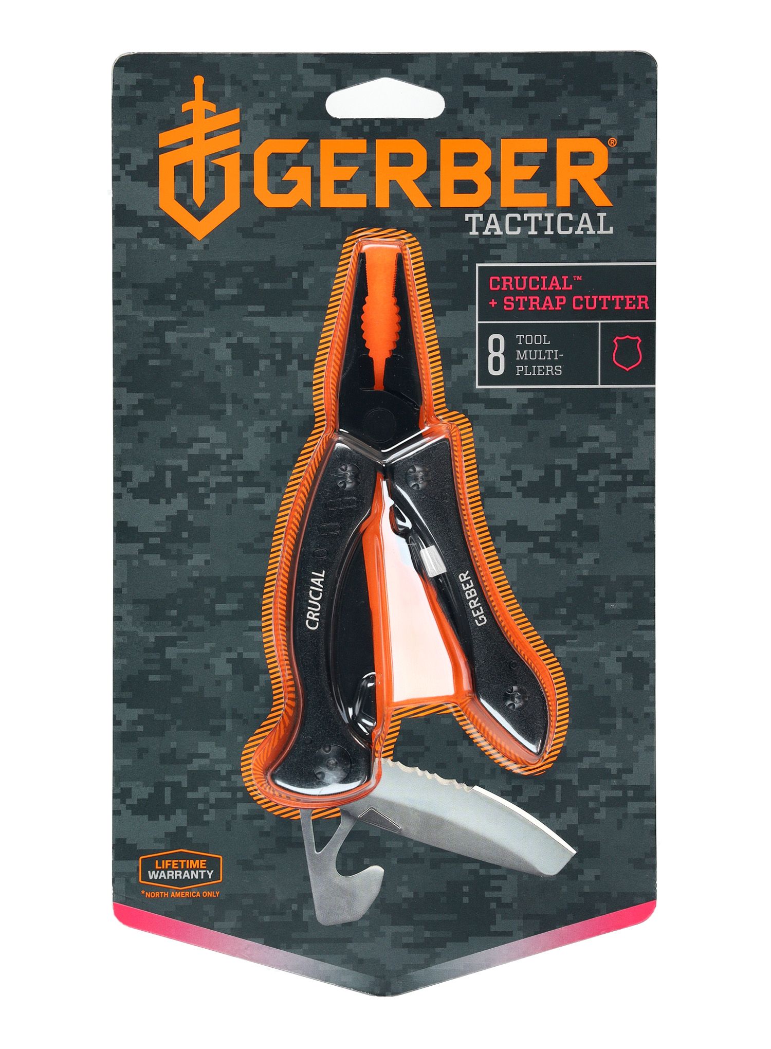 Multitool Gerber Crucial w/strap cutter