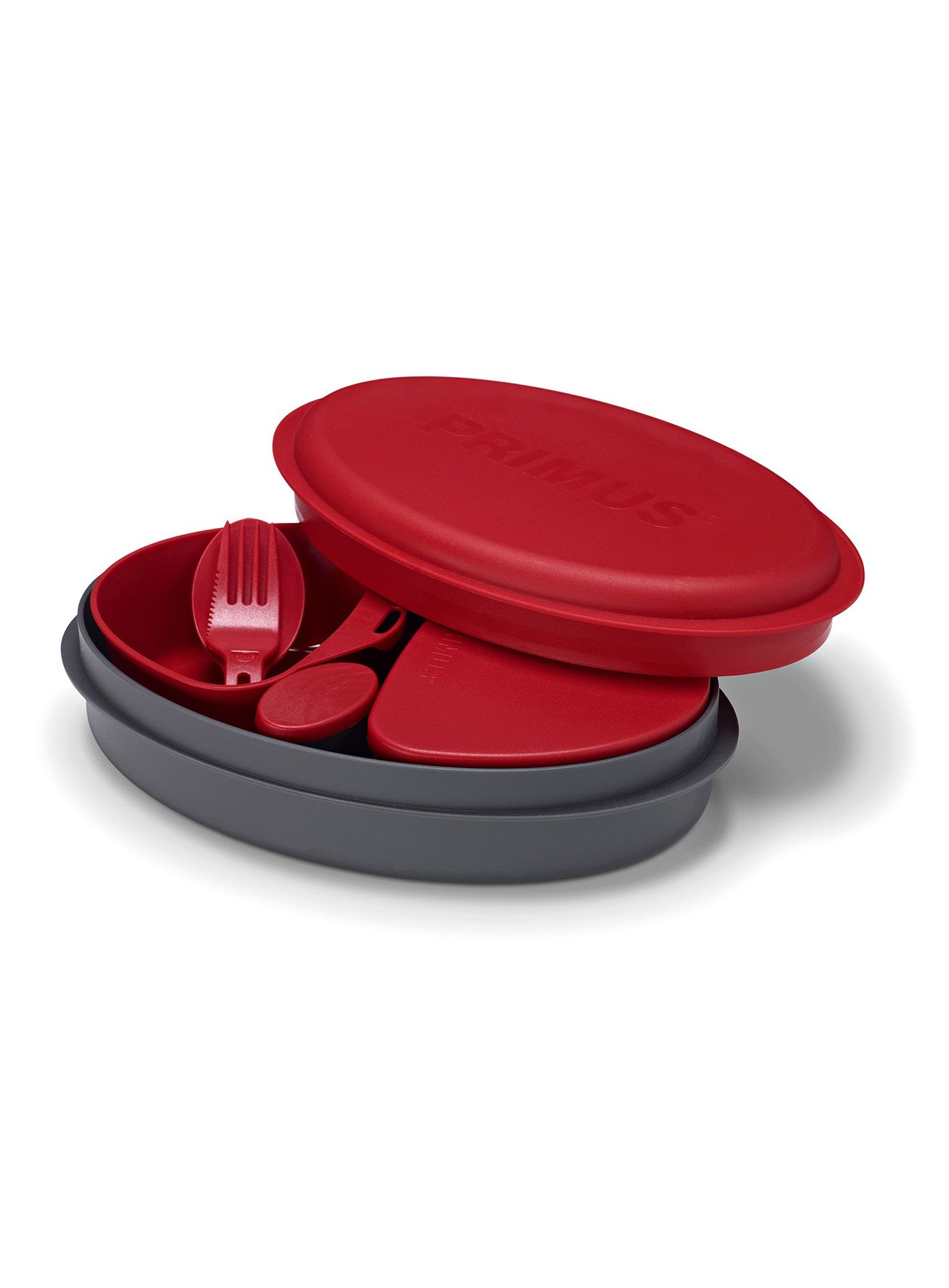 Nádobí Primus Meal Set - graphite/red