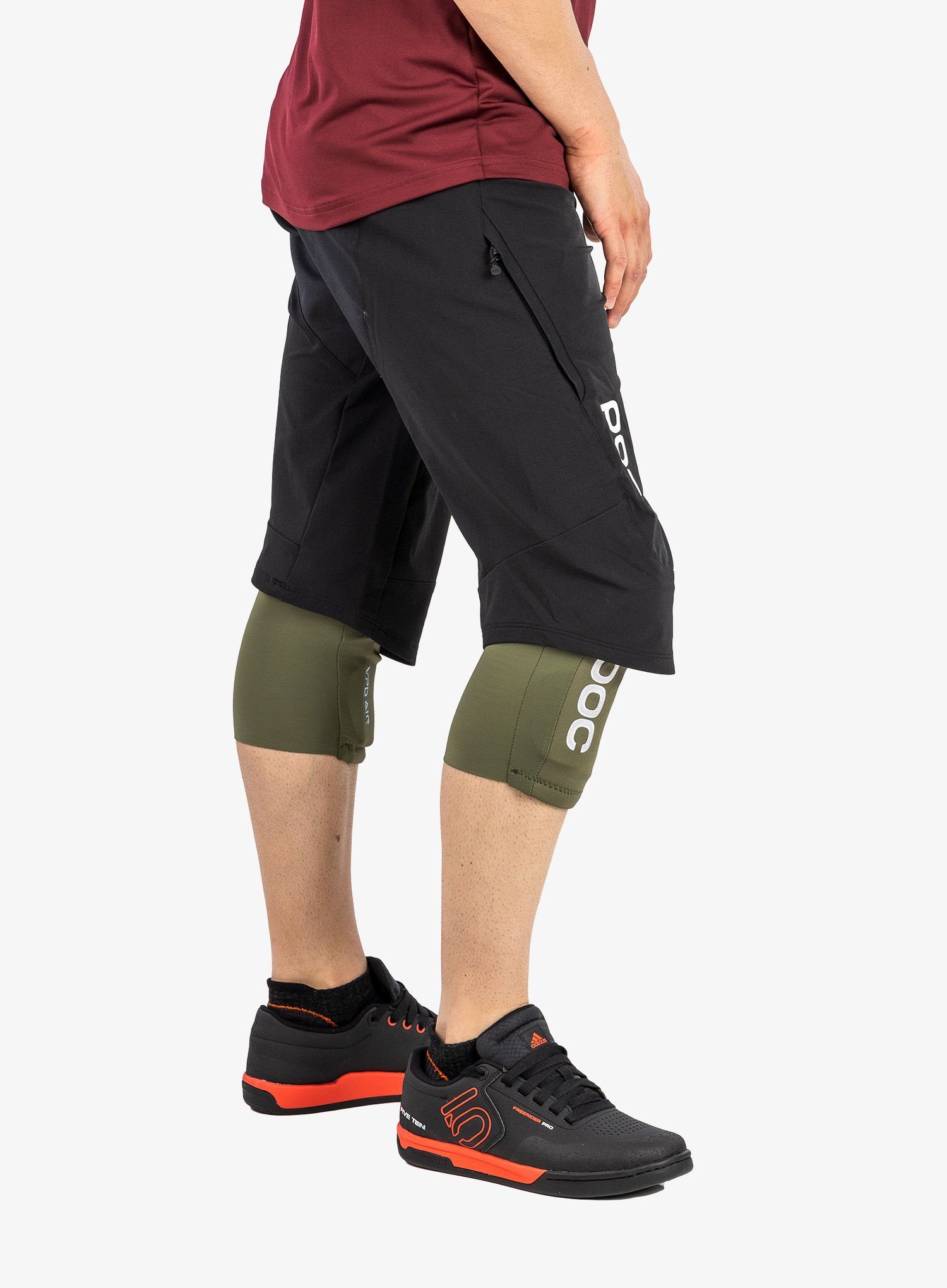Cyklistické chrániče kolen POC Joint VPD Air Knee - epidote green