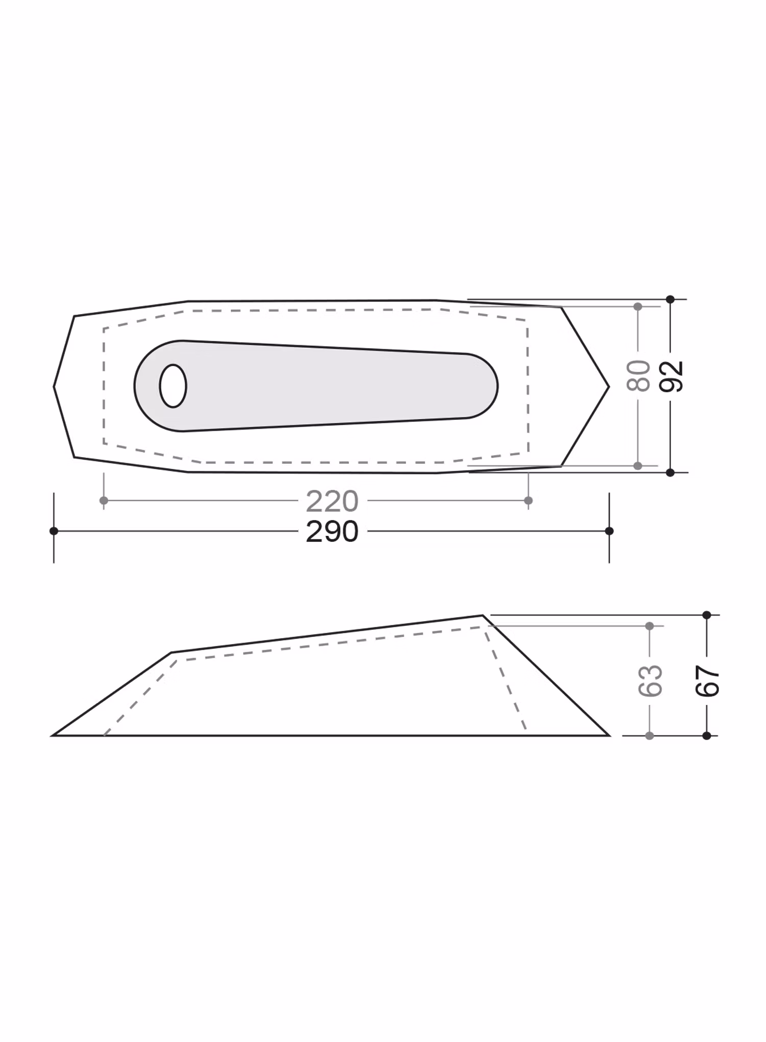 Stan pro 1 osobu Camp Minima 1 SL - orange