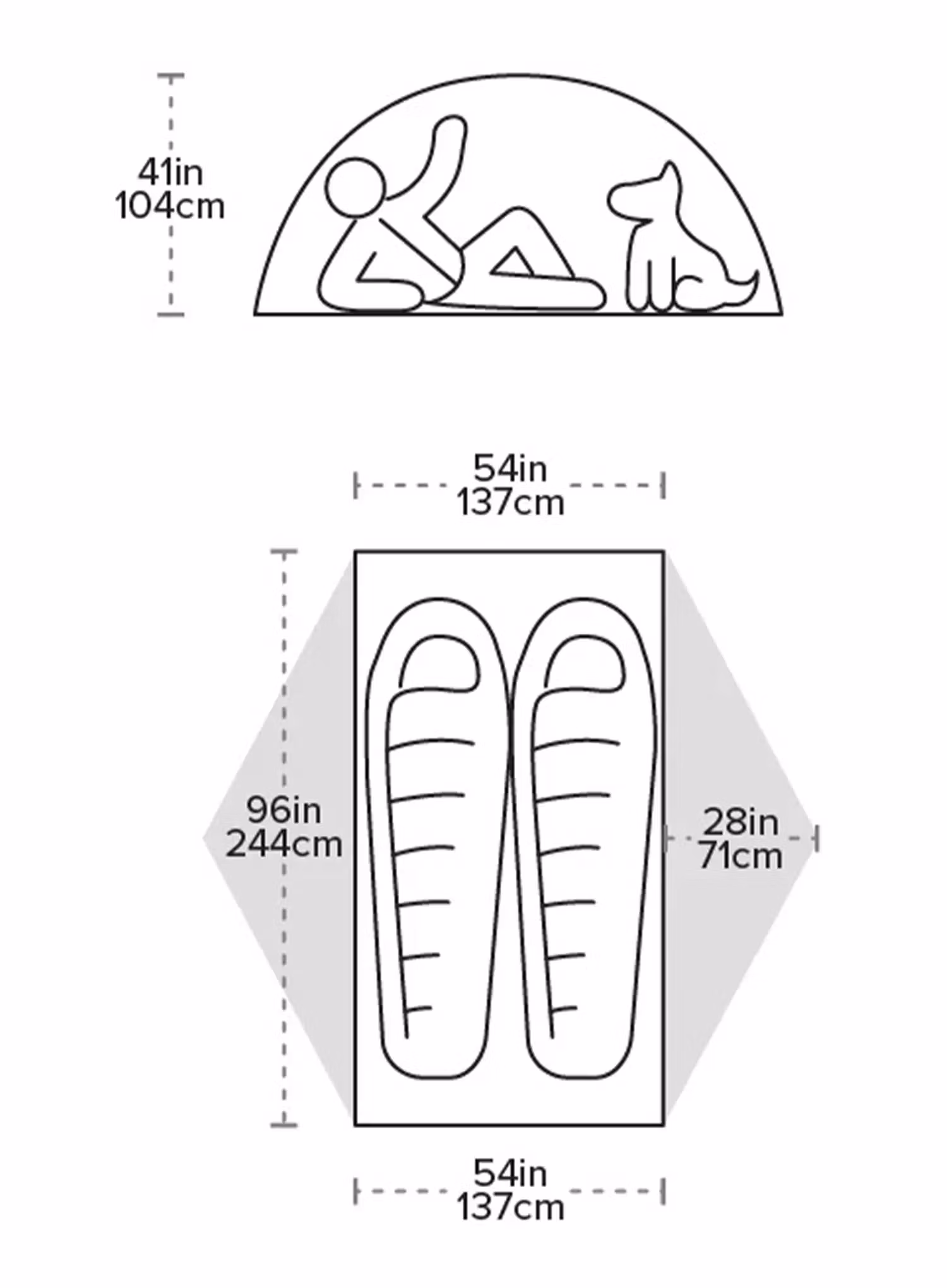 Stan pro 2 Big Agnes Copper Spur UL2 XL - tangelo/mercury