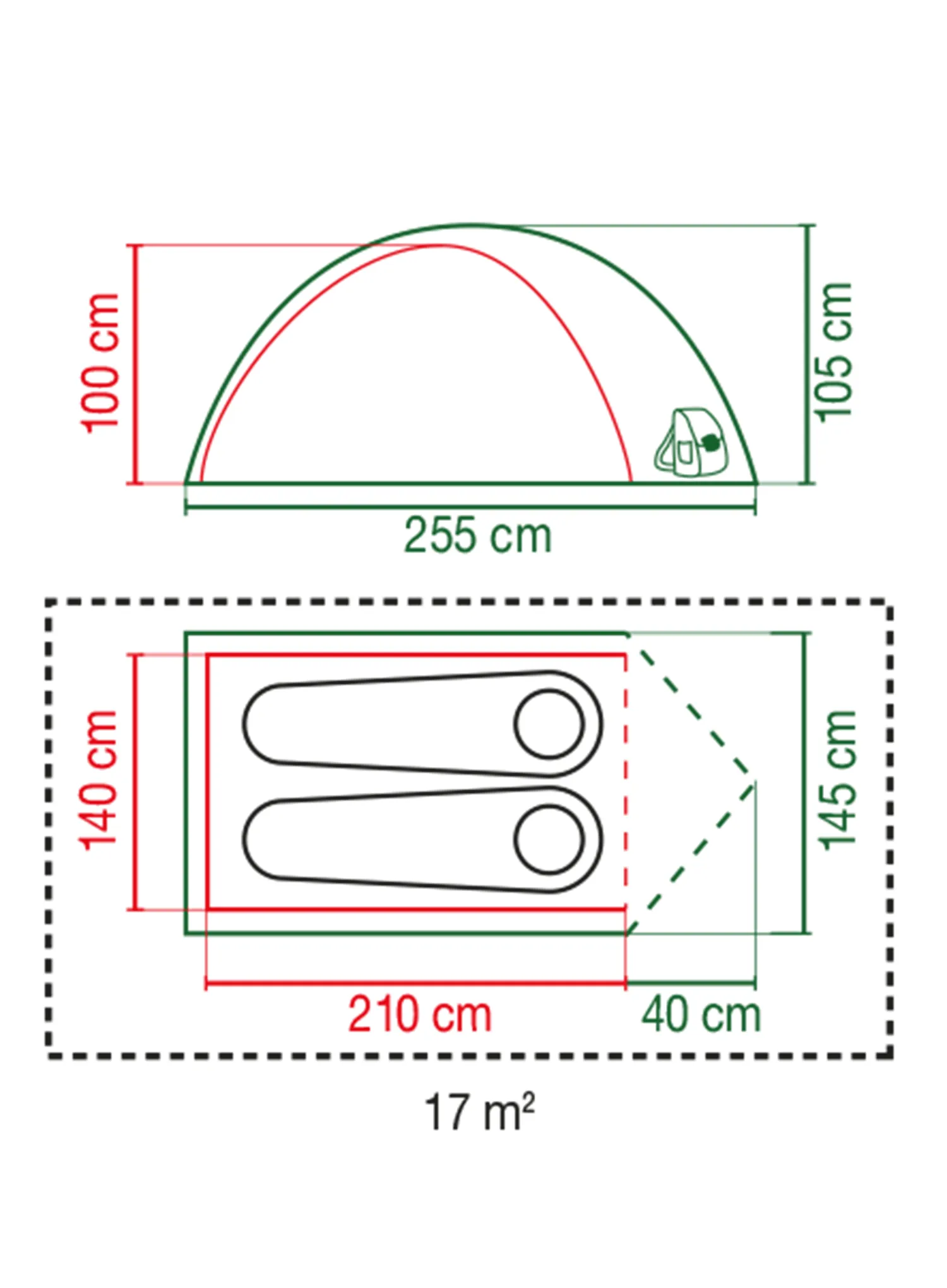 Stan pro 2 Coleman Darwin 2+ Blackout