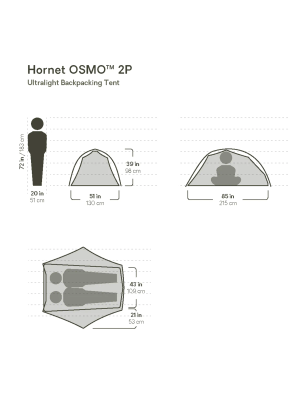Stan pro 2 Nemo Hornet OSMO 2P - goodnight gray