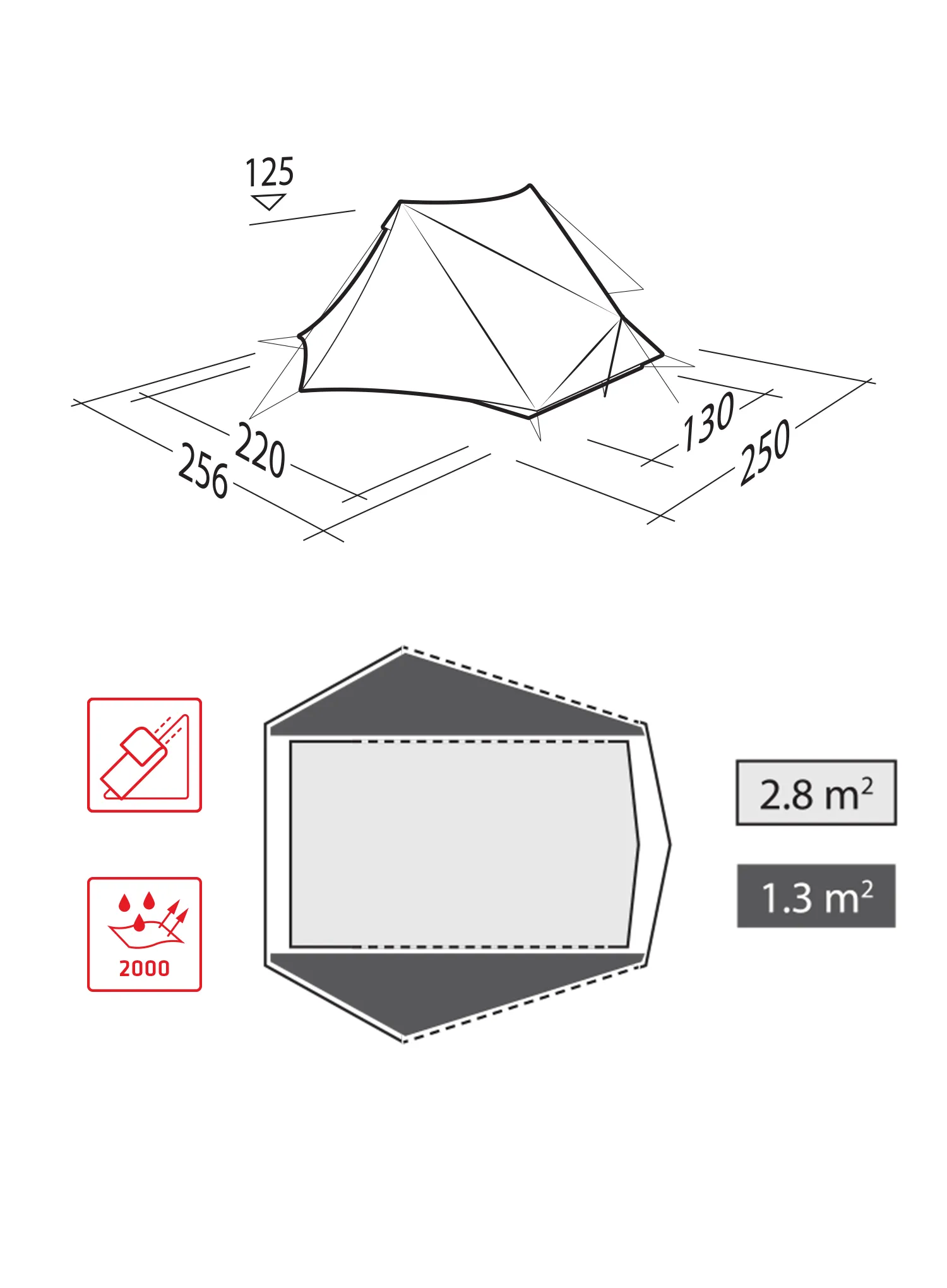 Stan pro 2 Robens Via 2 UL - orange