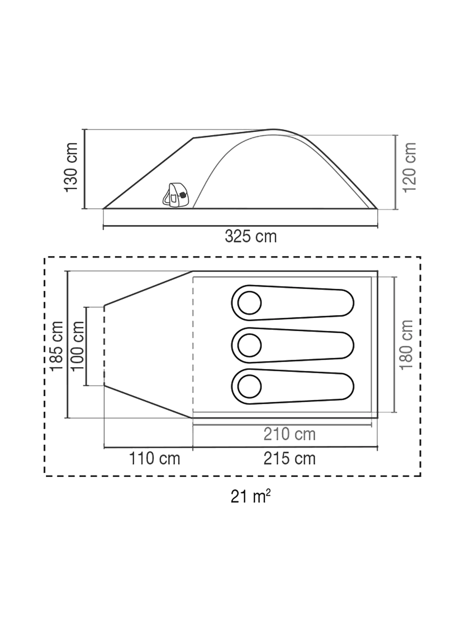 Stan pro 3 Coleman Darwin 3 Plus Blackout
