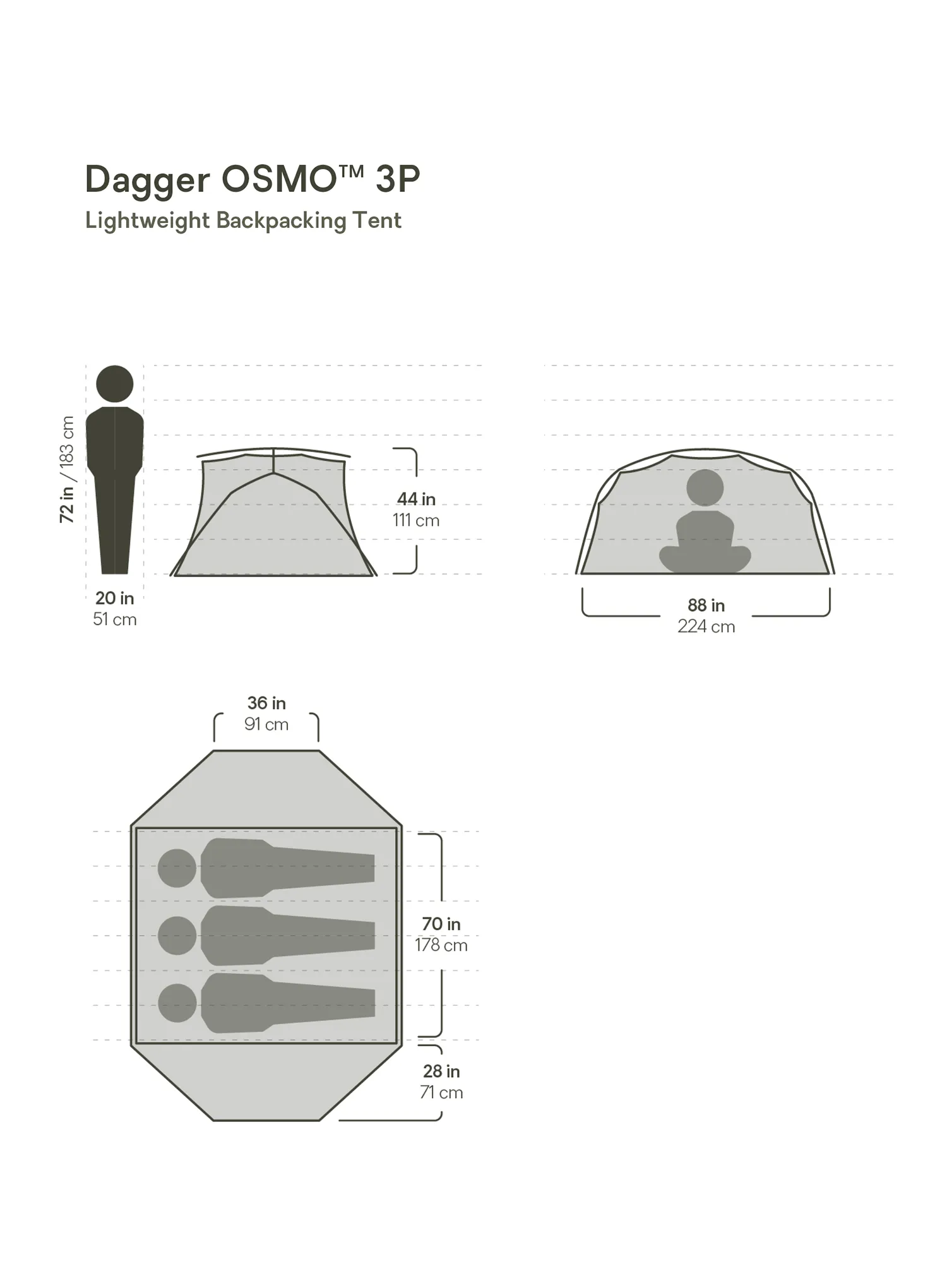 Stan pro 3 Nemo Dagger OSMO 3P