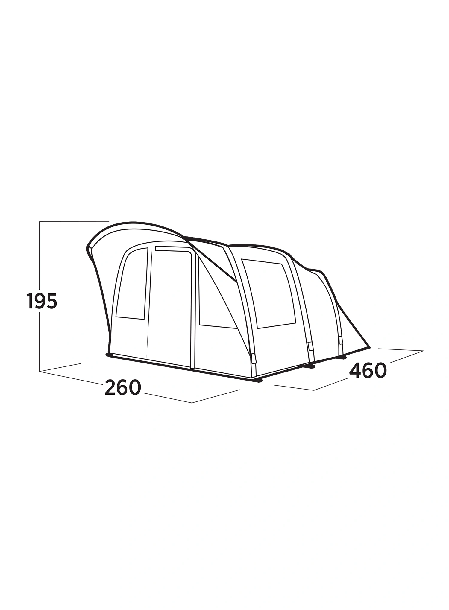Stan pro 4 Easy Camp Senja 4 Air