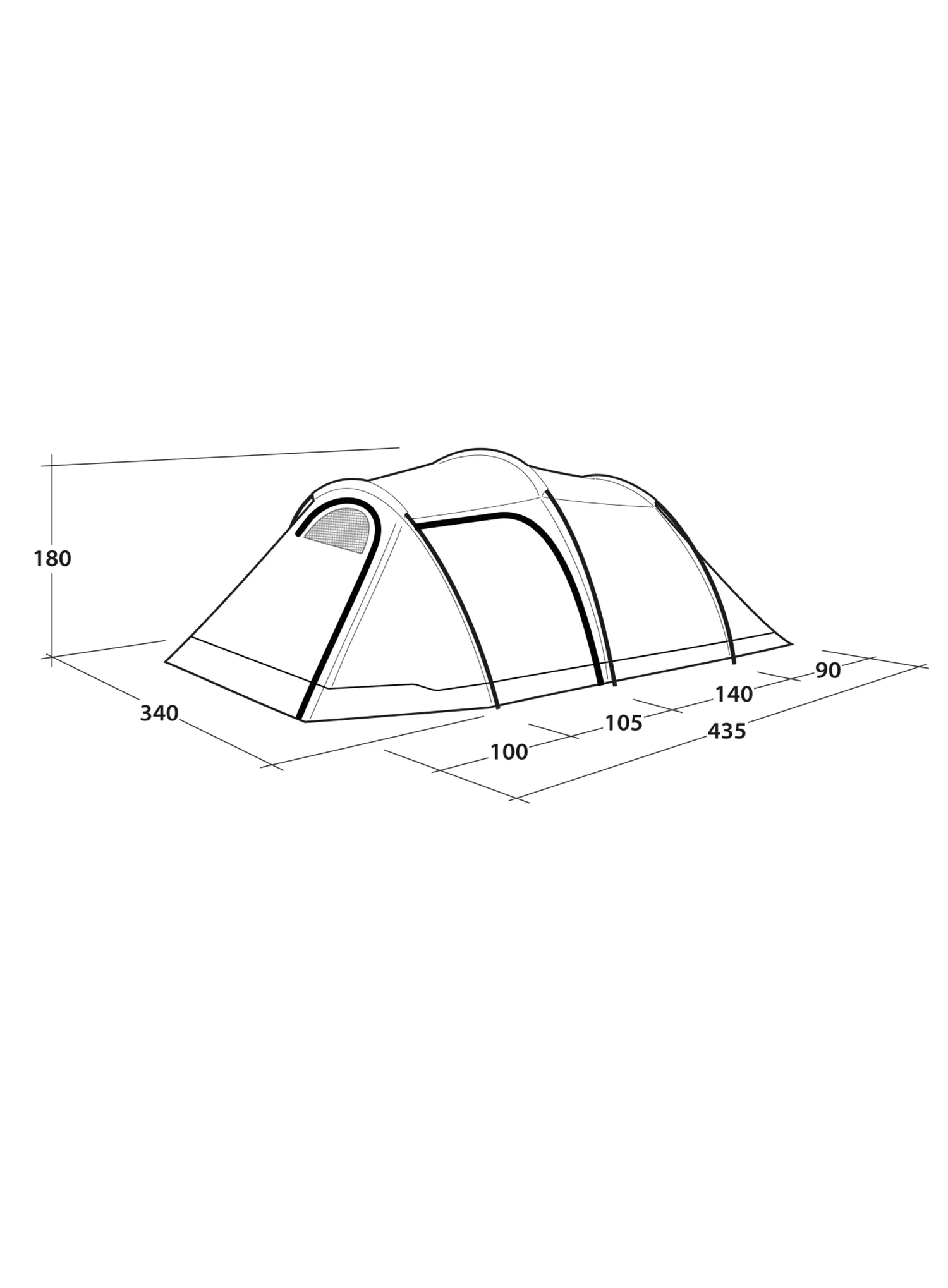 Stan pro 5 osob Outwell Earth 5 Plus