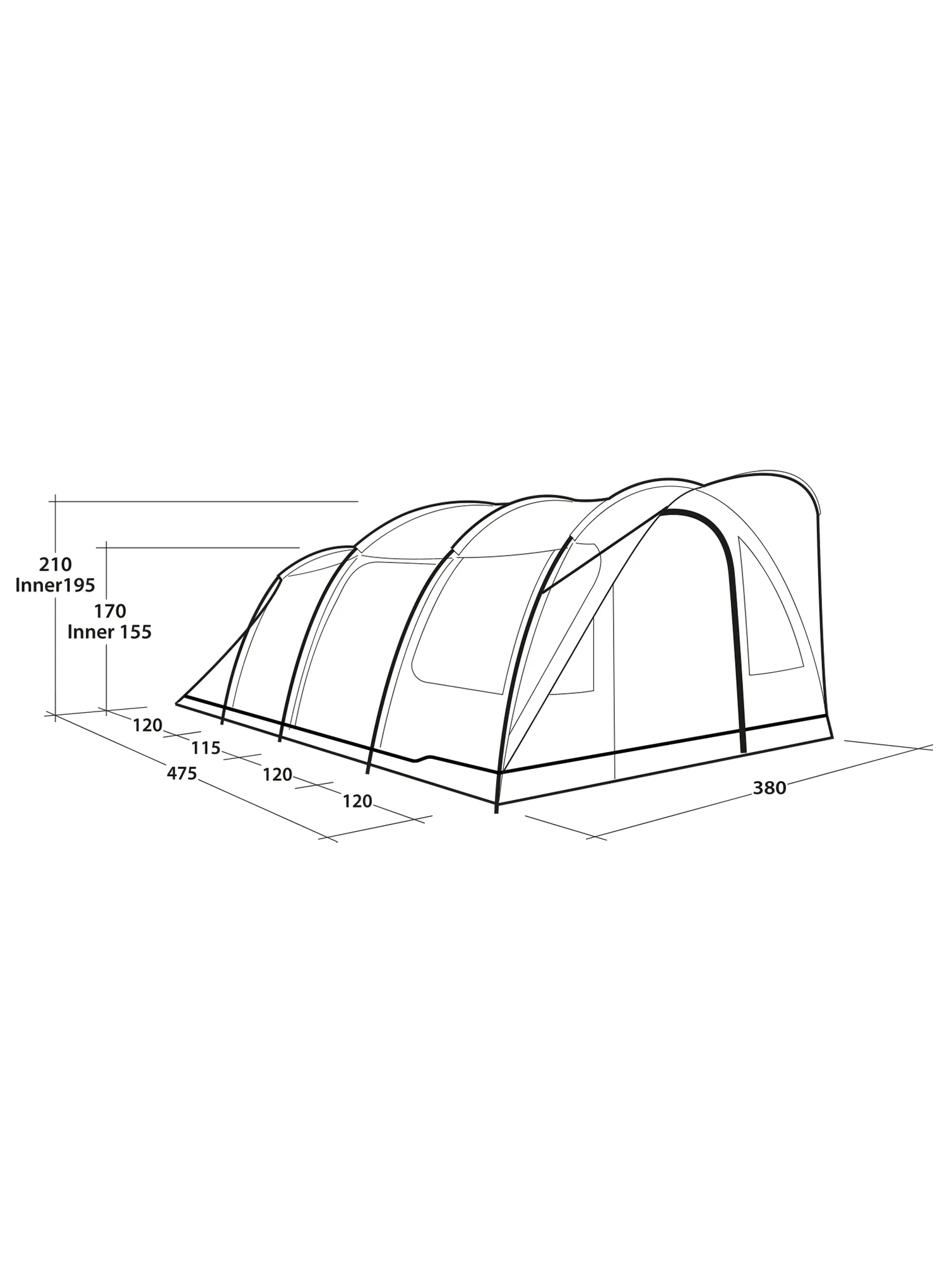 Stan pro 6 osob Outwell Sky 6