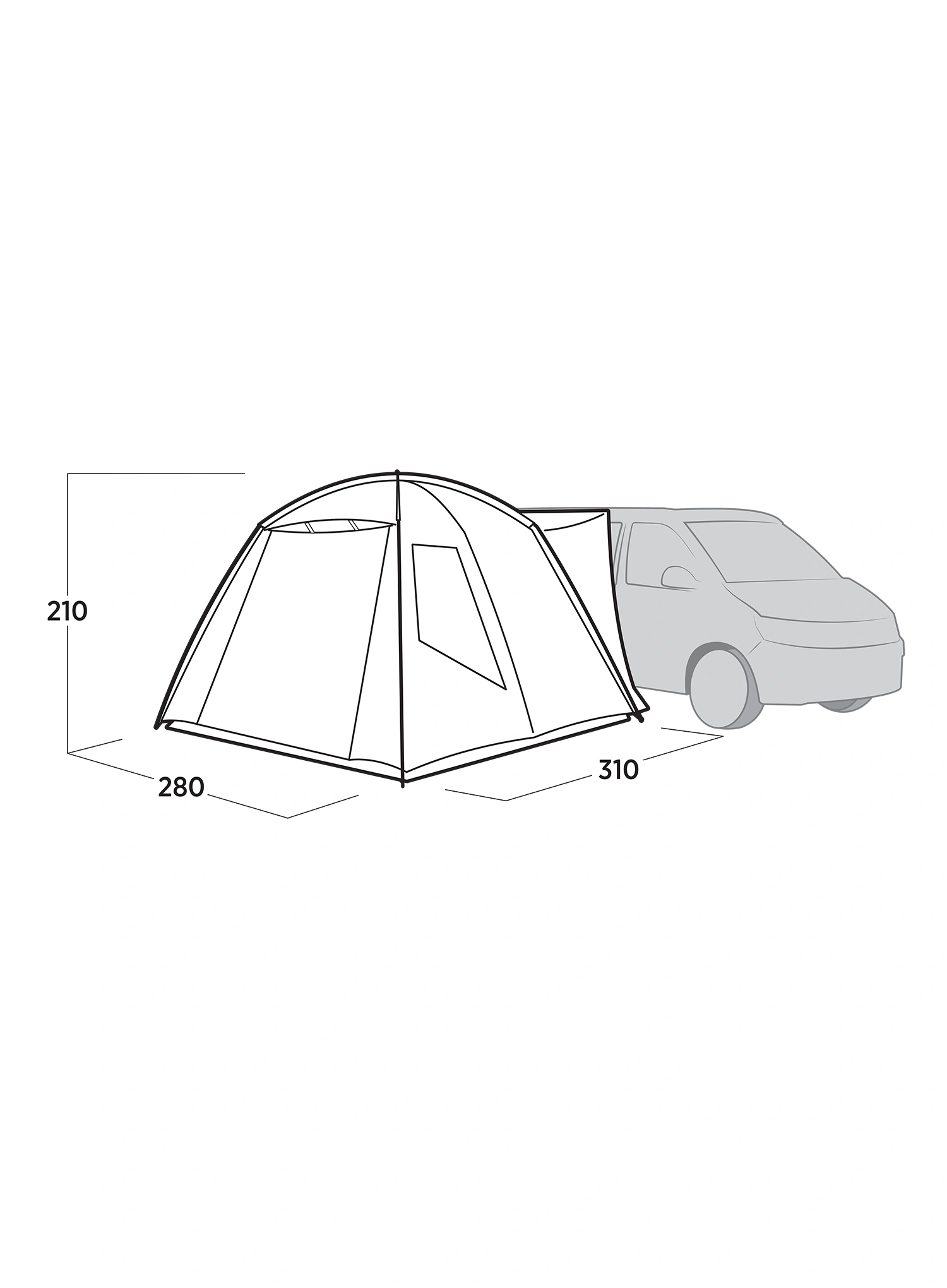 Autostan Easy Camp Utne - gray