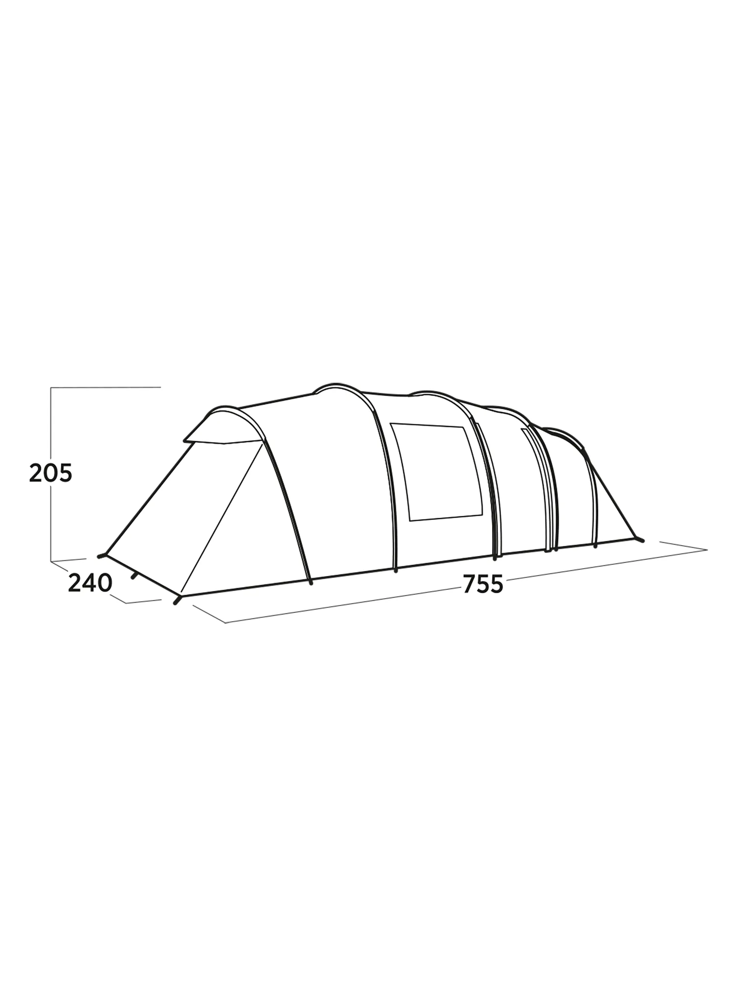 Rodinný stan Easy Camp Leka Twin 8