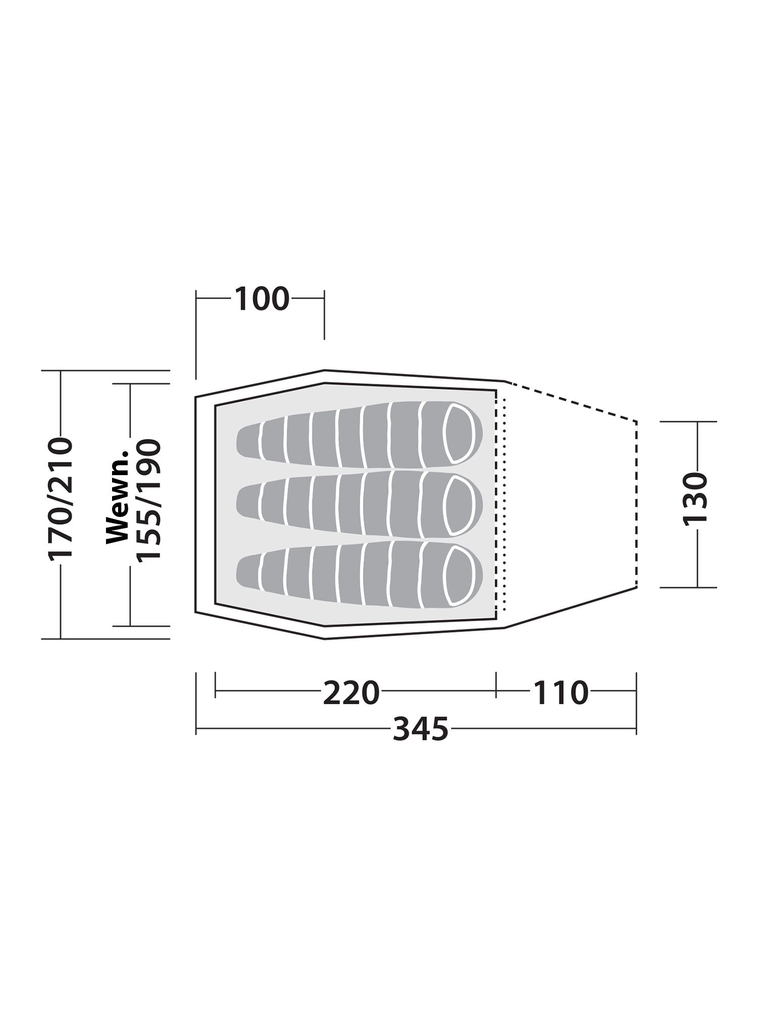 Stan pro 3 osoby Robens Shikra Pro 3