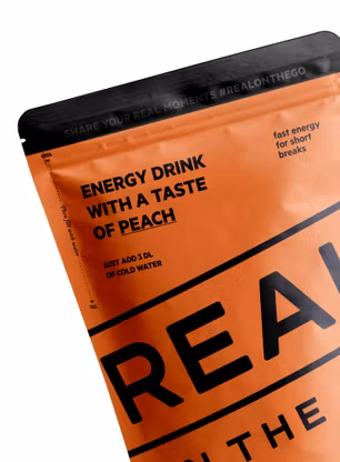 Energetický nápoj Real Turmat Energy drink Taste of Peach 330 ml