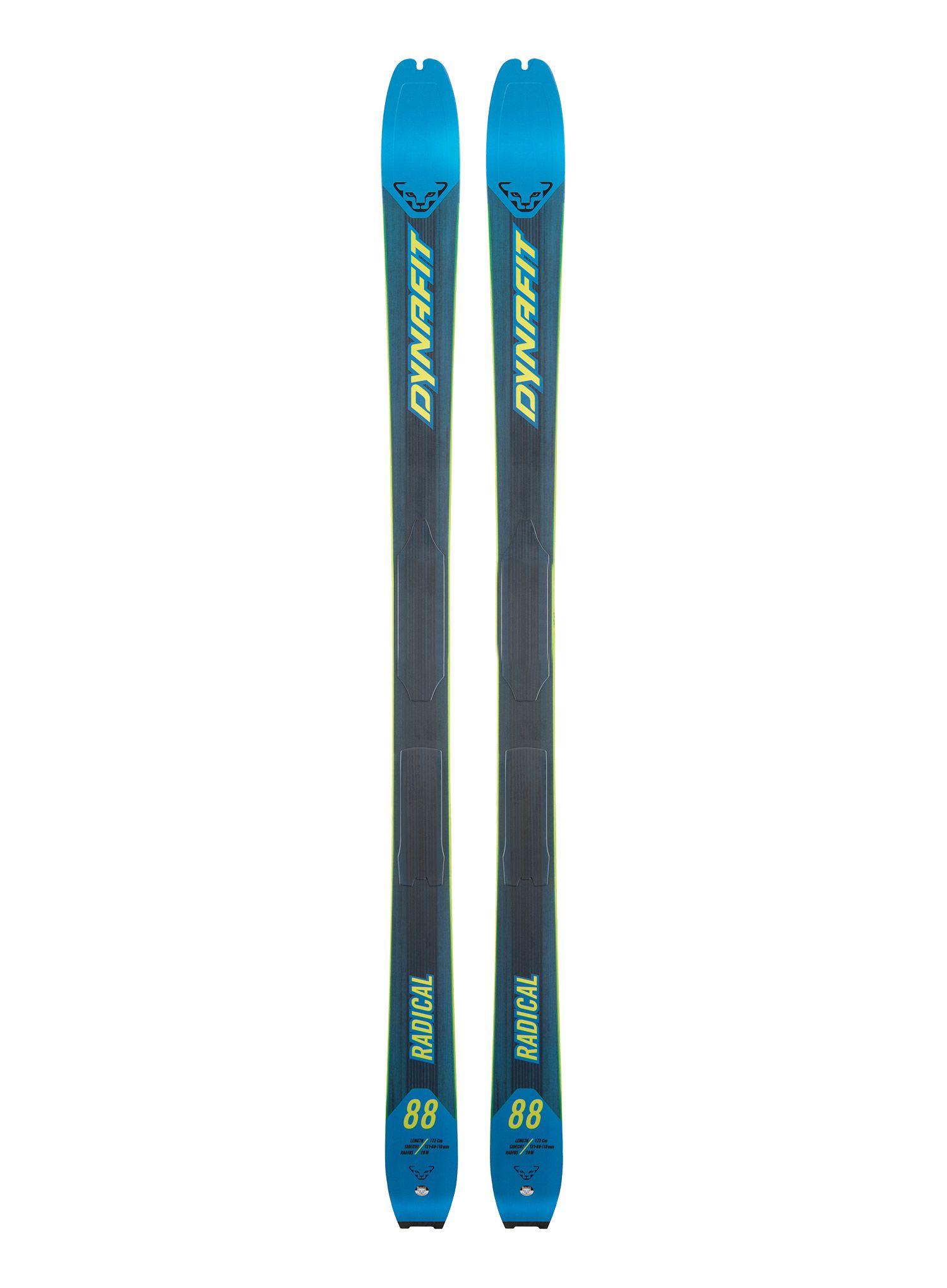 Lyže skialpové Dynafit Radical 88 - reef/limepunch