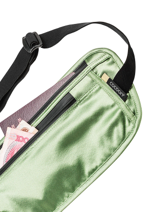 Ledvinka Cocoon Secret Waist Wallet - Silk - light green