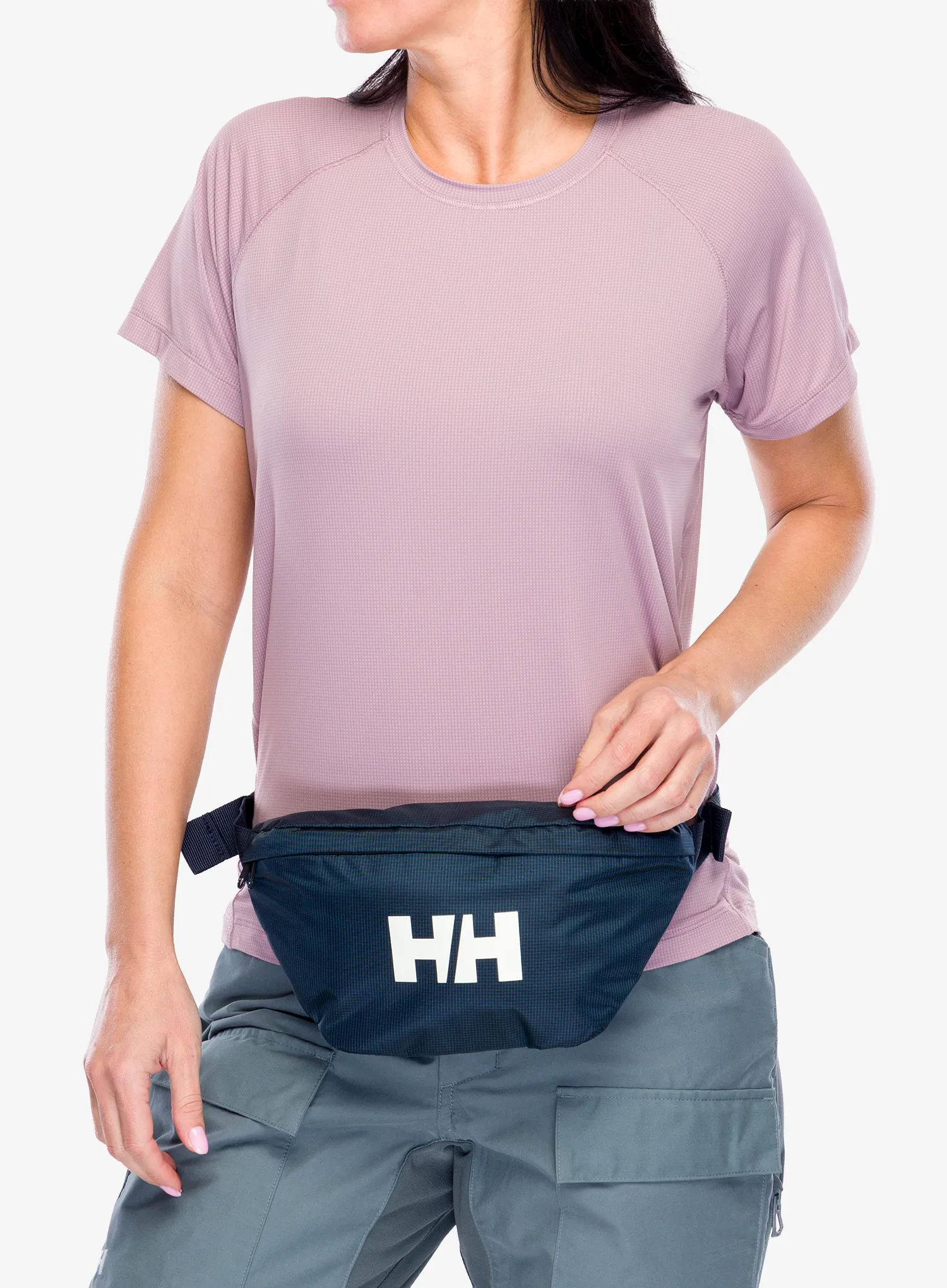 Ledvinka Helly Hansen Logo Waist Bag - navy/vaporous grey/gum