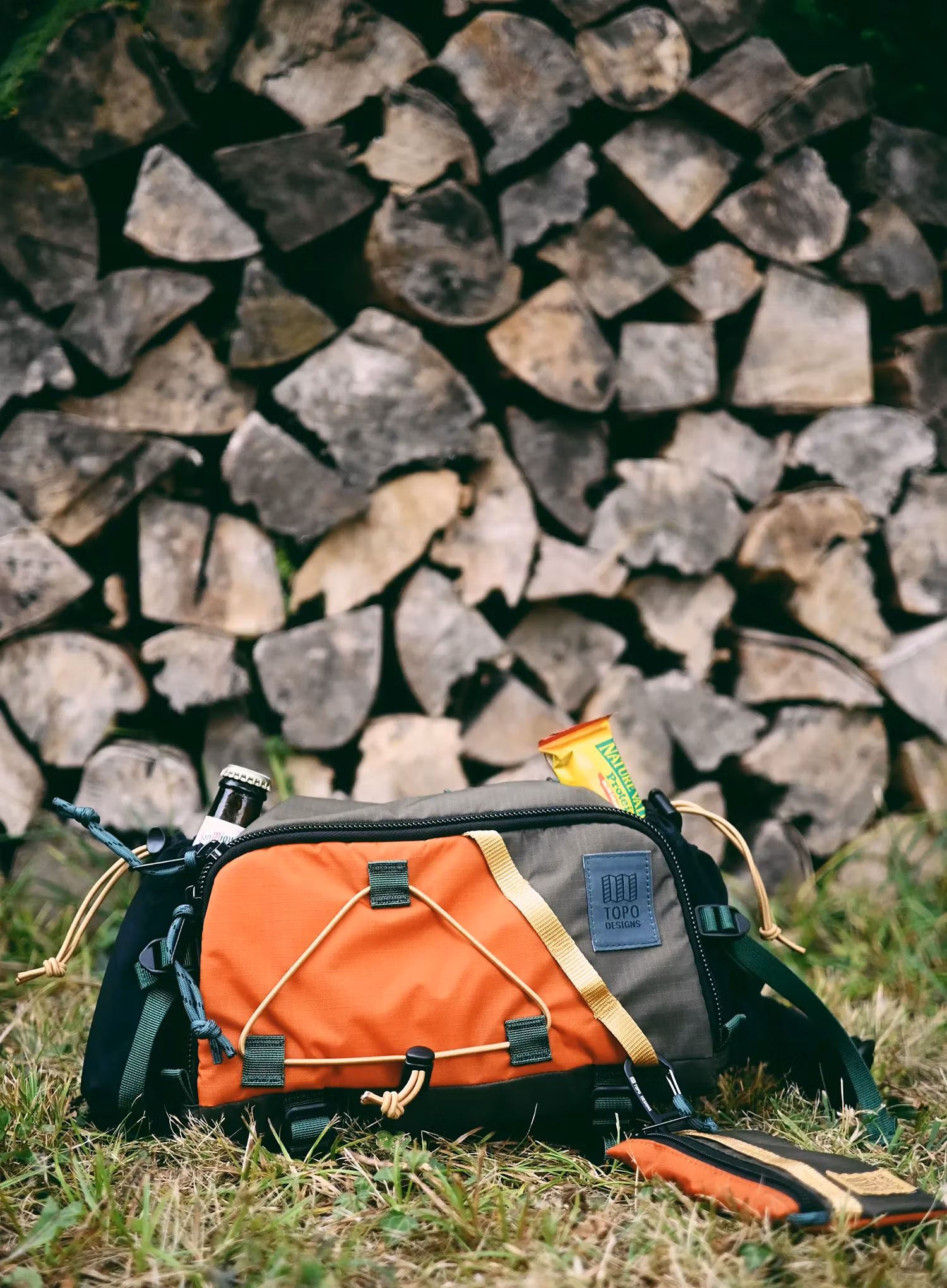 Ledvinka Topo Designs Mountain Hydro Hip Pack - woodland/terracotta