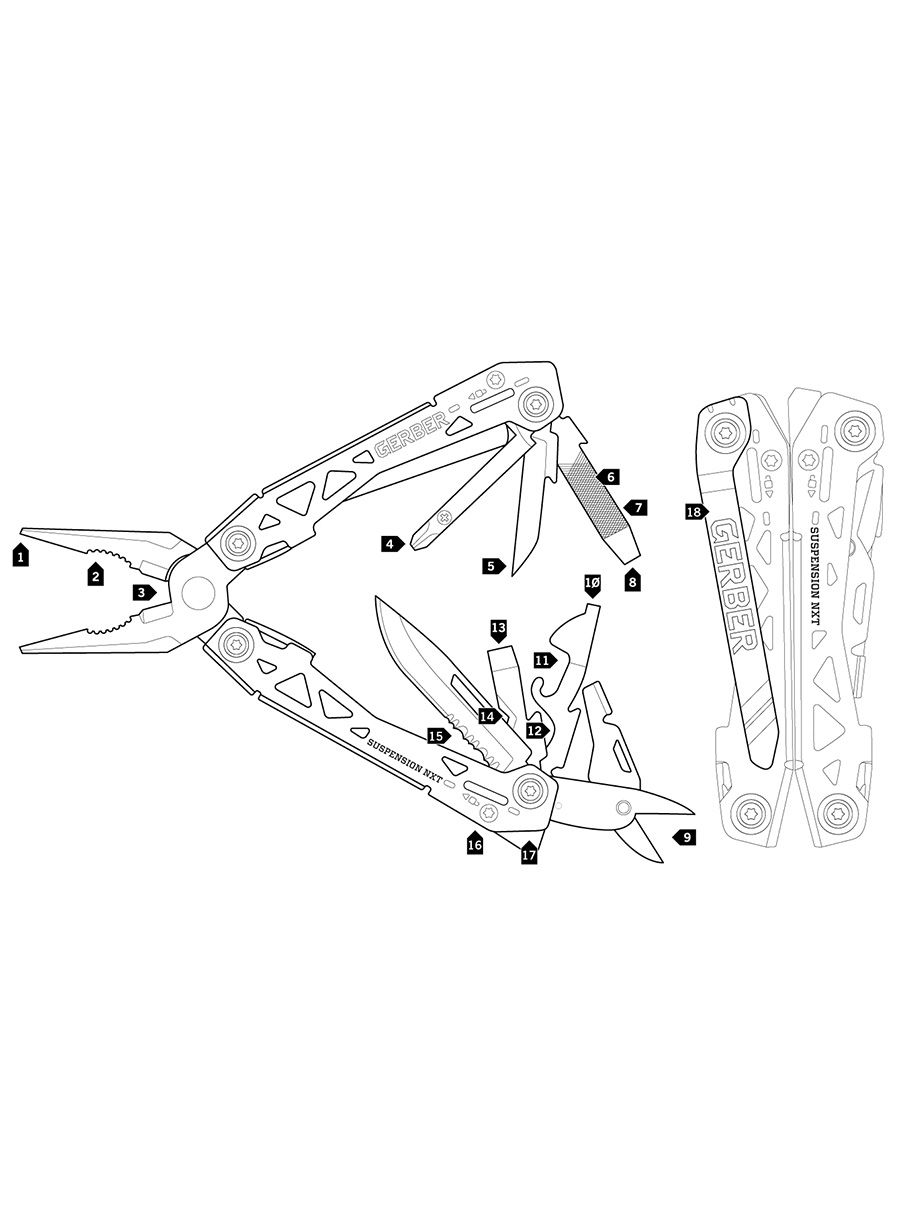 Multifunkční kleště Gerber Suspension NXT Multi-Tool