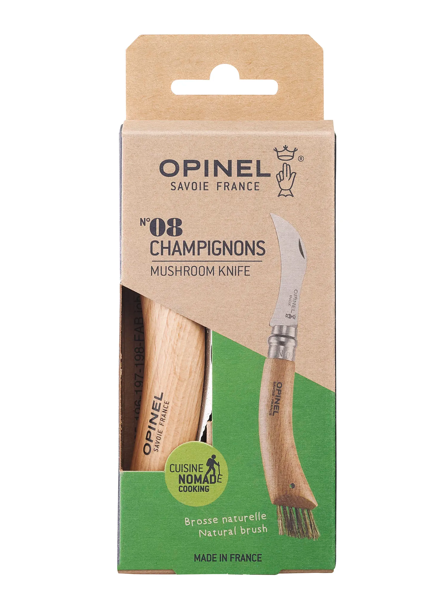 Turistický nůž Opinel No.08 Mushroom - steel