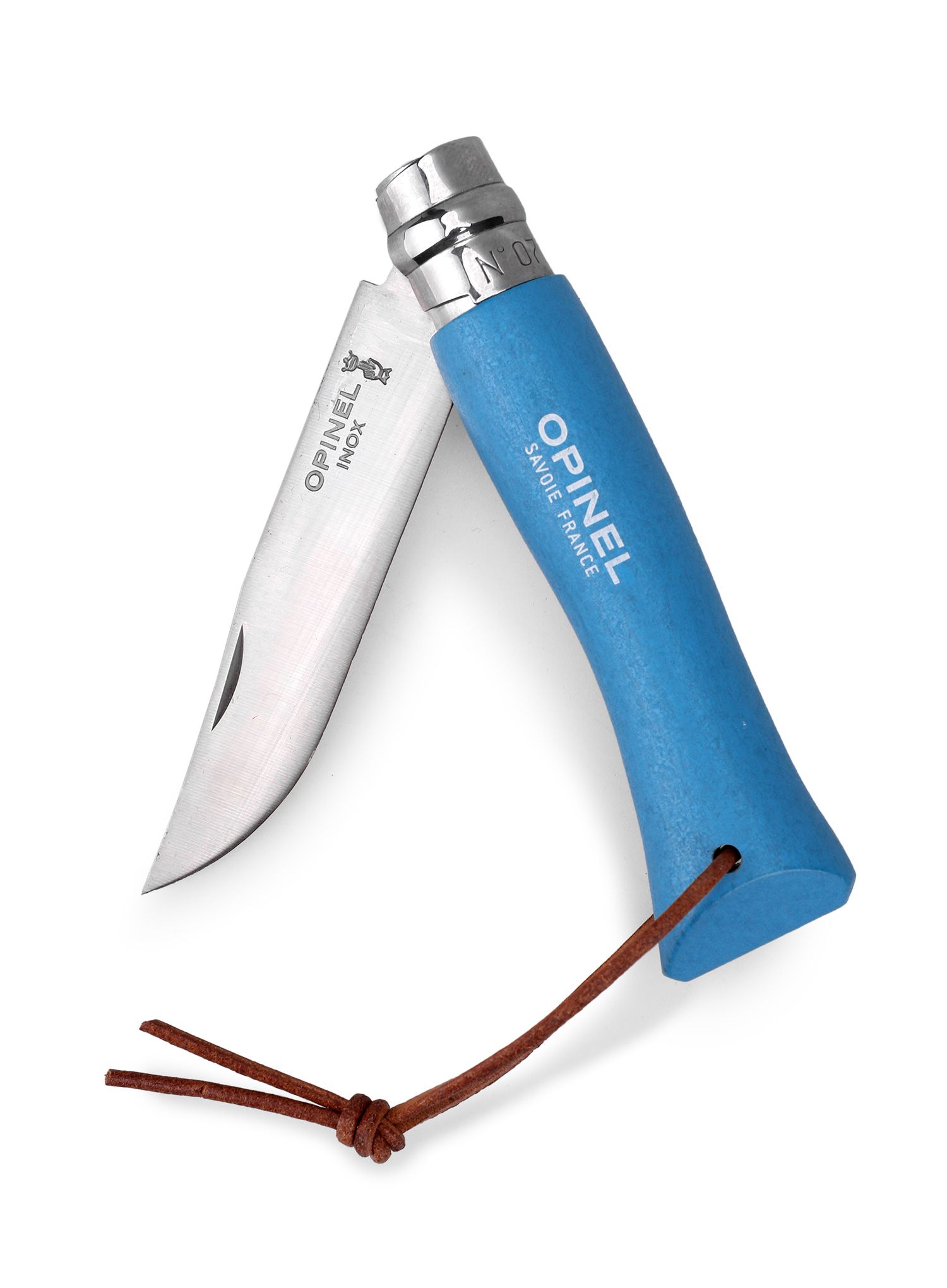 Nůž Opinel Inox Outdoor No. 7 - cyan blue