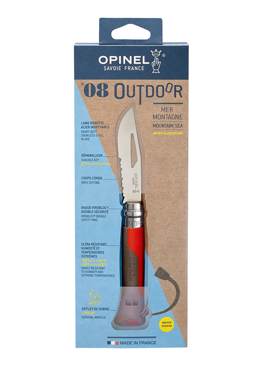 Skládací nůž Opinel Outdoor No.08 - earth/red
