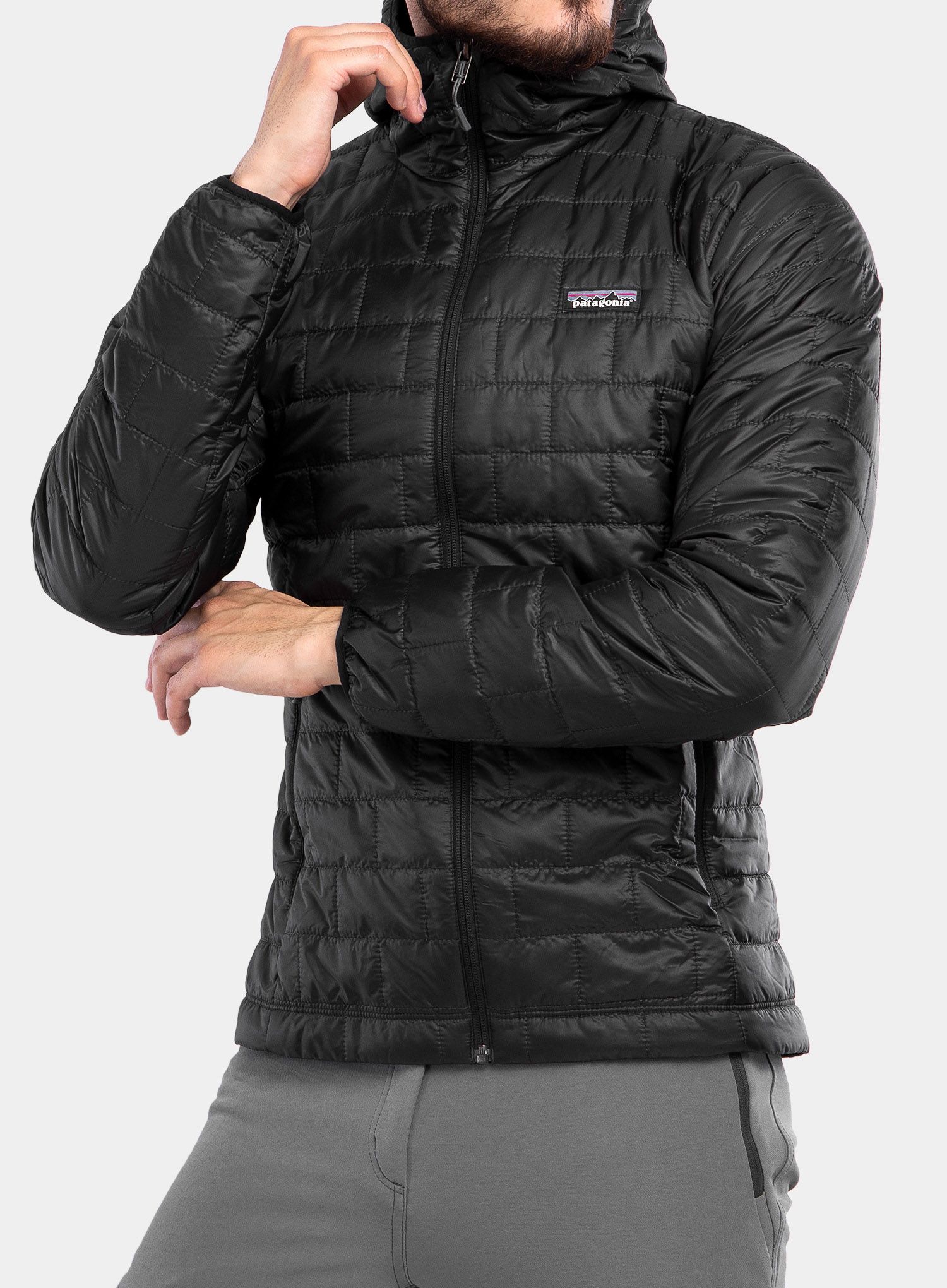 Zateplená bunda Patagonia Nano Puff Hoody - black