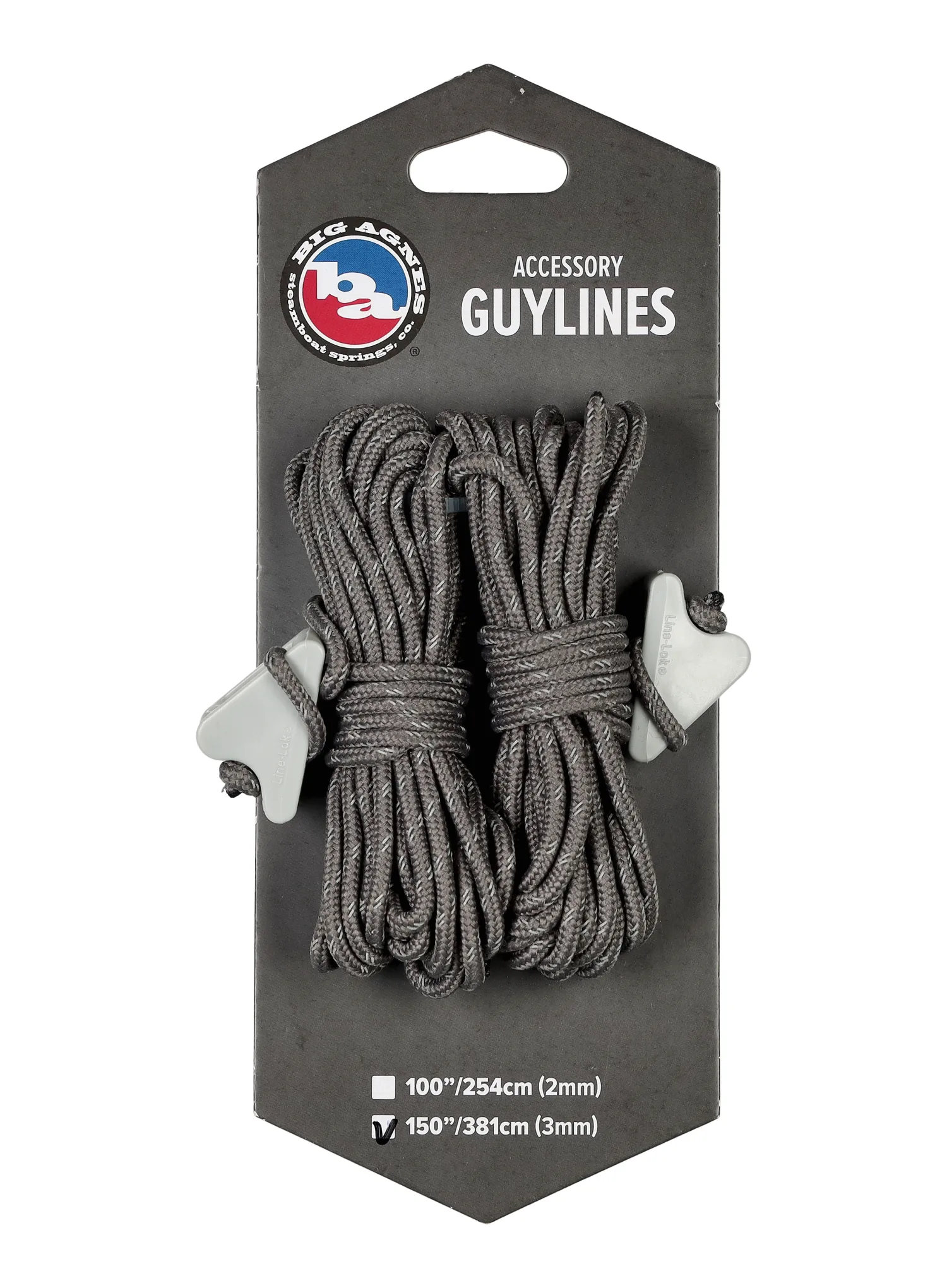 Stanová šňůra Big Agnes Accessory Guylines 3 mm