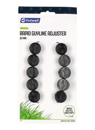 Stanová šňůra Outwell Rapid Guyline Adjuster 24 mm - black