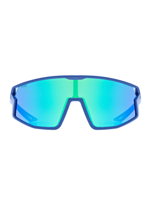 Brýle pro děti Uvex Skyryse JR - blue matt/mirror green