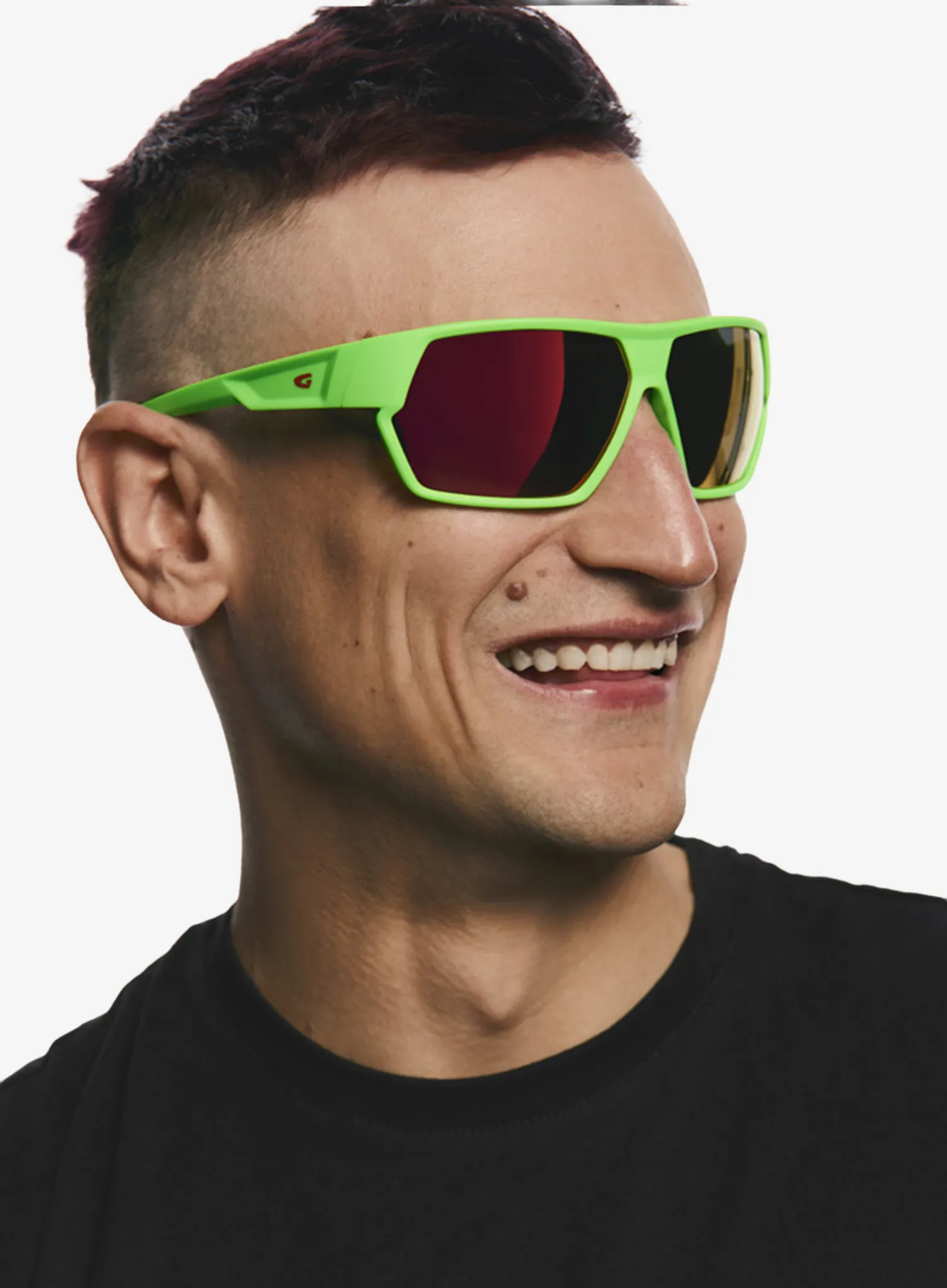 Polarizační brýle GOG G1 - matt neon green/red
