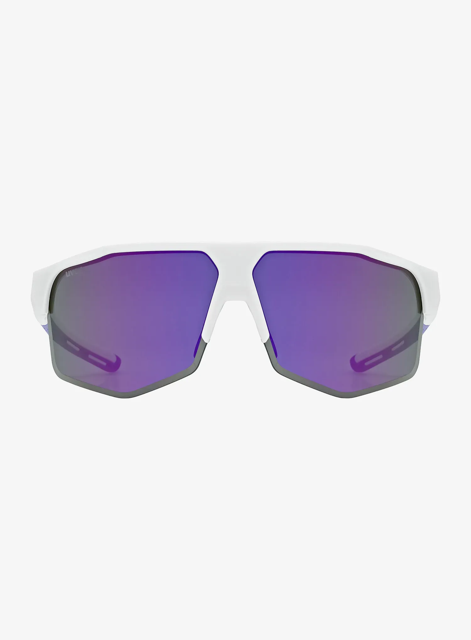 Sluneční brýle Uvex Axos Set - white matt/mirror purple