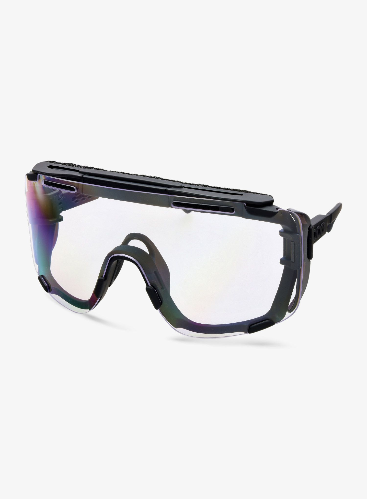 Brýle na kolo POC Devour Glacial - black/clarity universal/grey