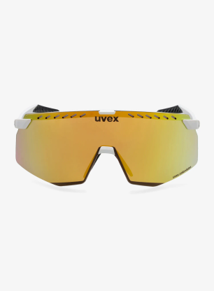 Brýle na kolo Uvex Pace Stage CV - white matt/mirror yellow