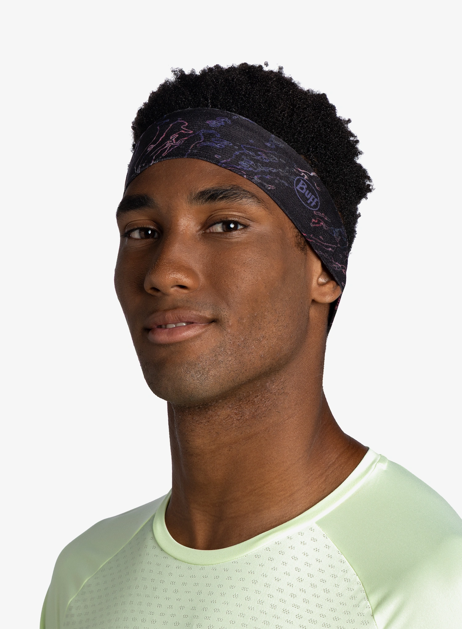 Čelenka Buff Coolnet UV+ Headband Slim - anter black