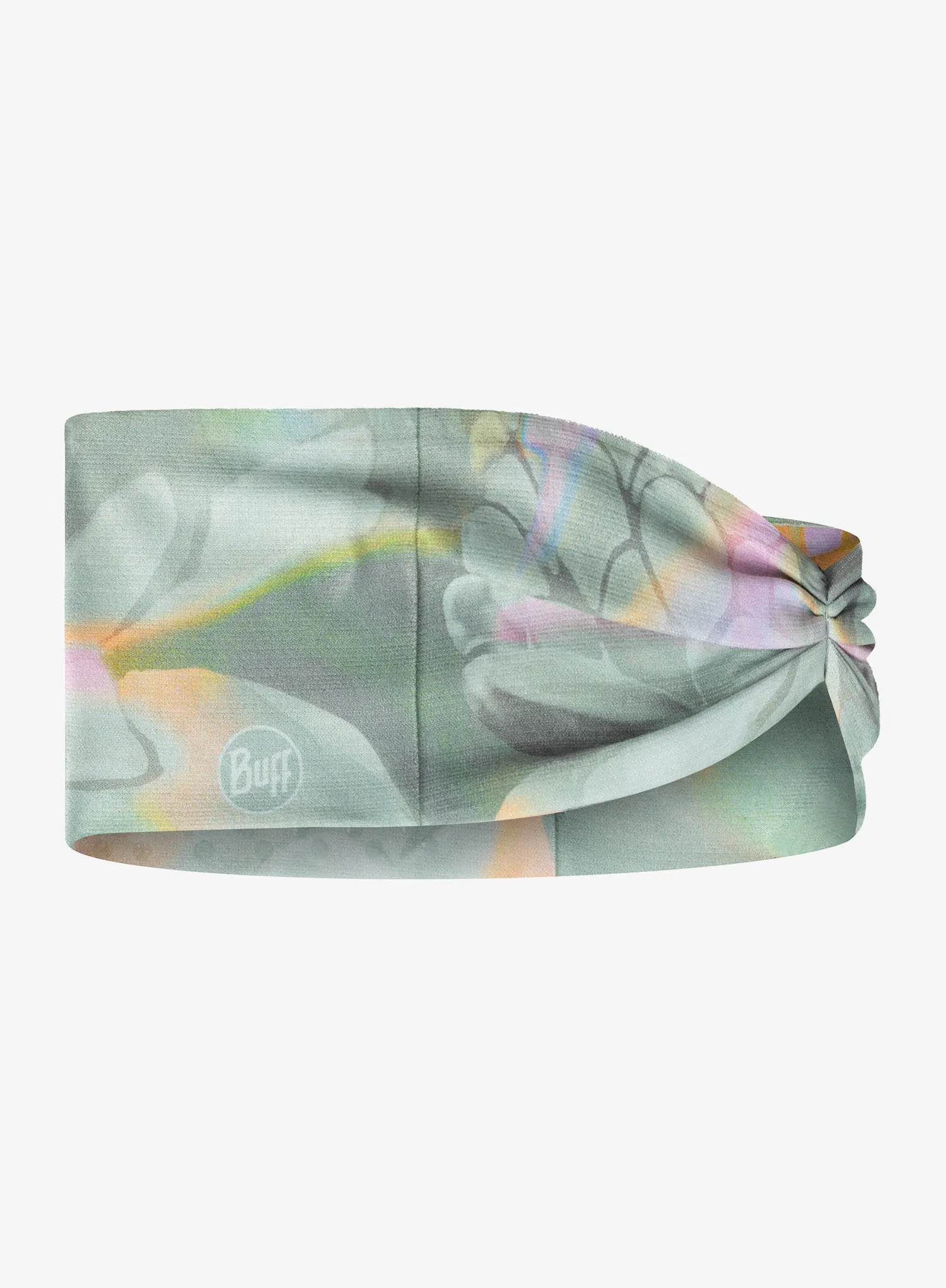 Dámská čelenka na běhání Buff Coolnet UV Ellipse Headband - esmerald seagrove green