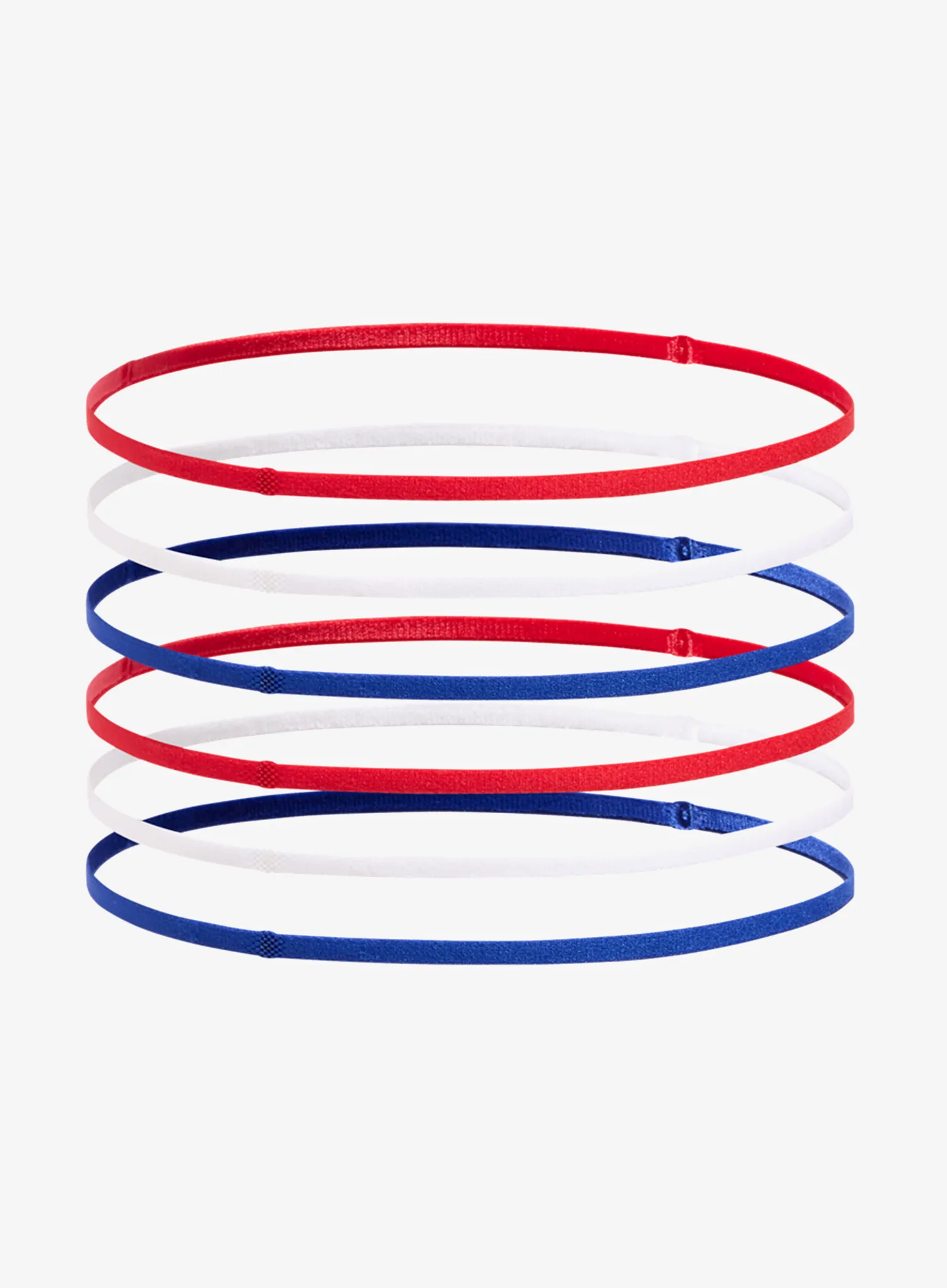 Dámská čelenka na běhání Under Armour Mini Elastic 6PK - red/white