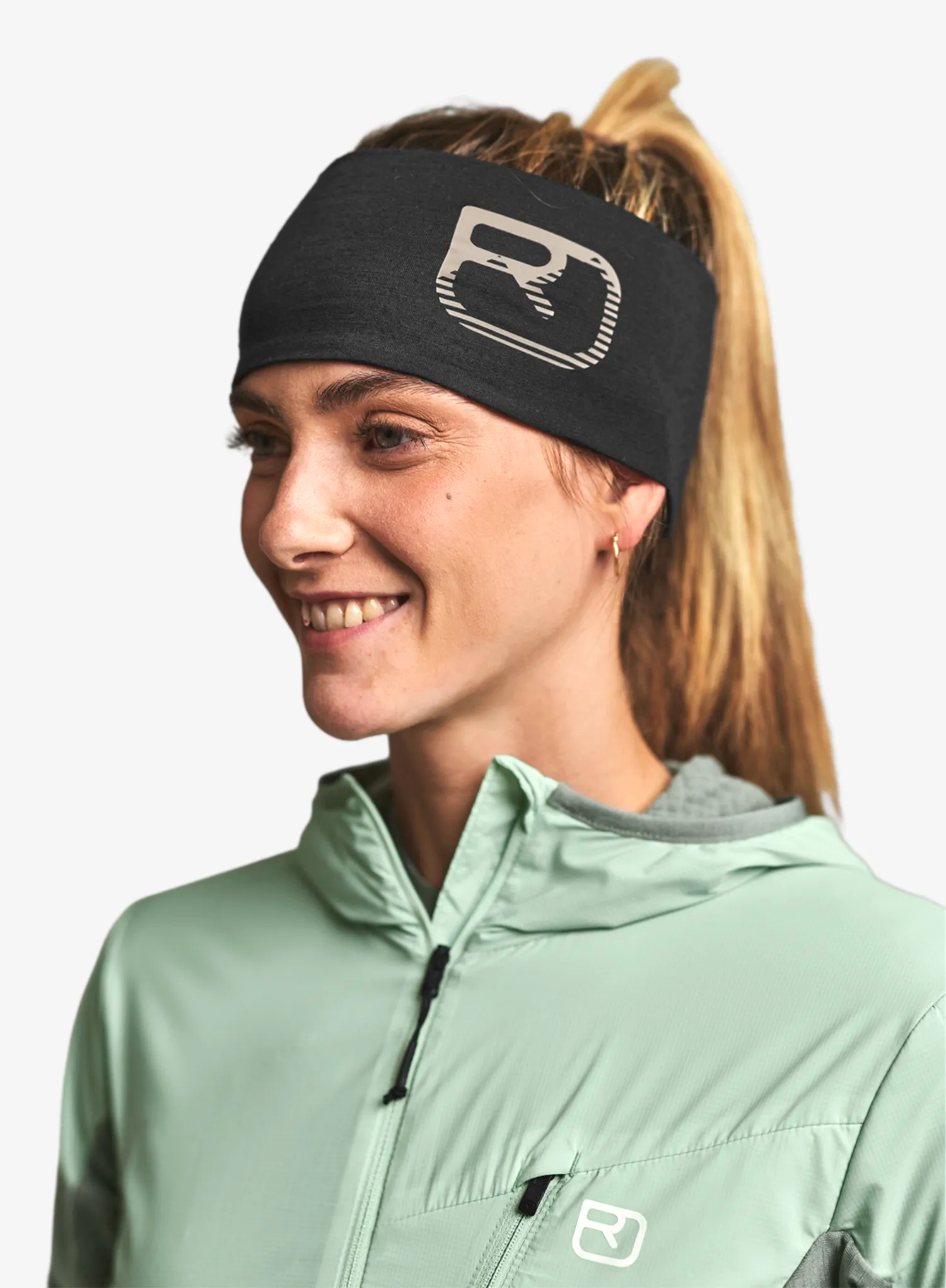 Čelenka Ortovox 120 Cool Tec Logo Headband - black raven