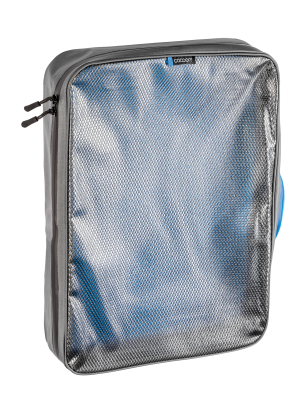 Cestovní organizér Cocoon Packing Cube - Laminated Net Top XL - grey/blue