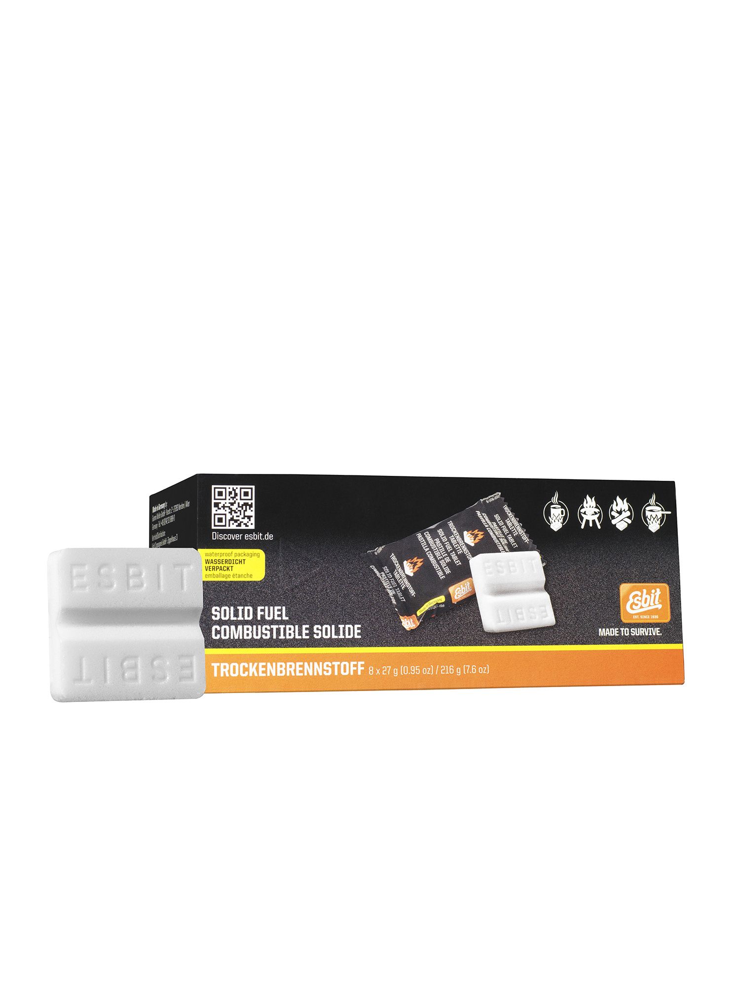 Tuhé palivo Esbit Solid Fuel Tablets 8 x 27g