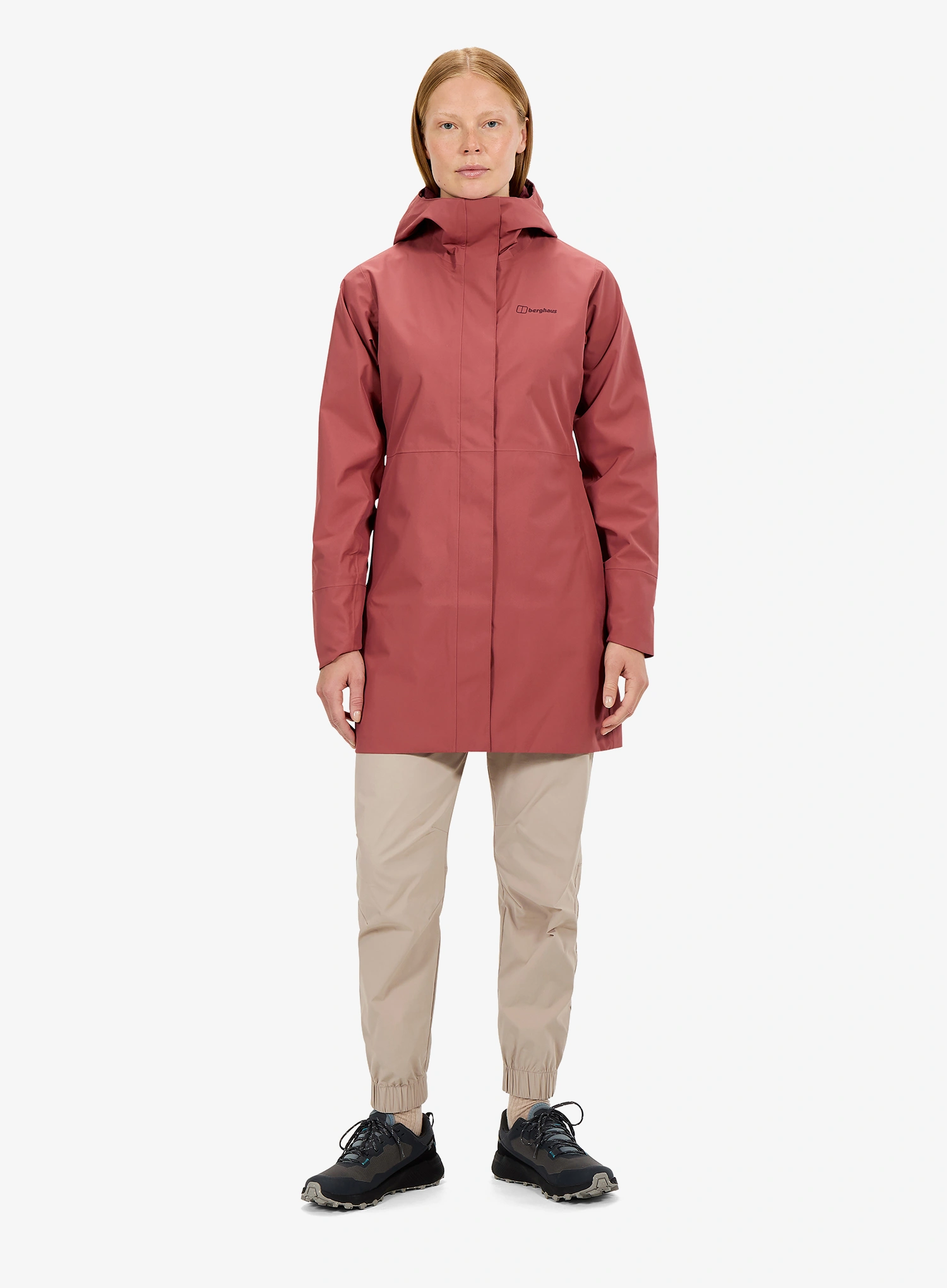 Dámská parka do deště Berghaus Omeara Long Shell Jacket - corundum