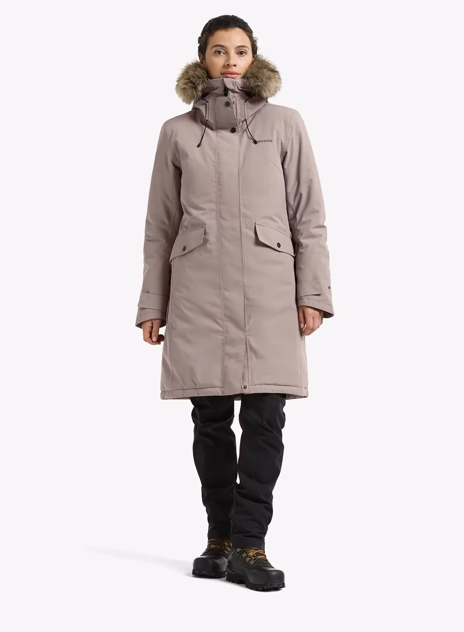 Dámská zimní parka Didriksons Erika Parka 3 - ash brown