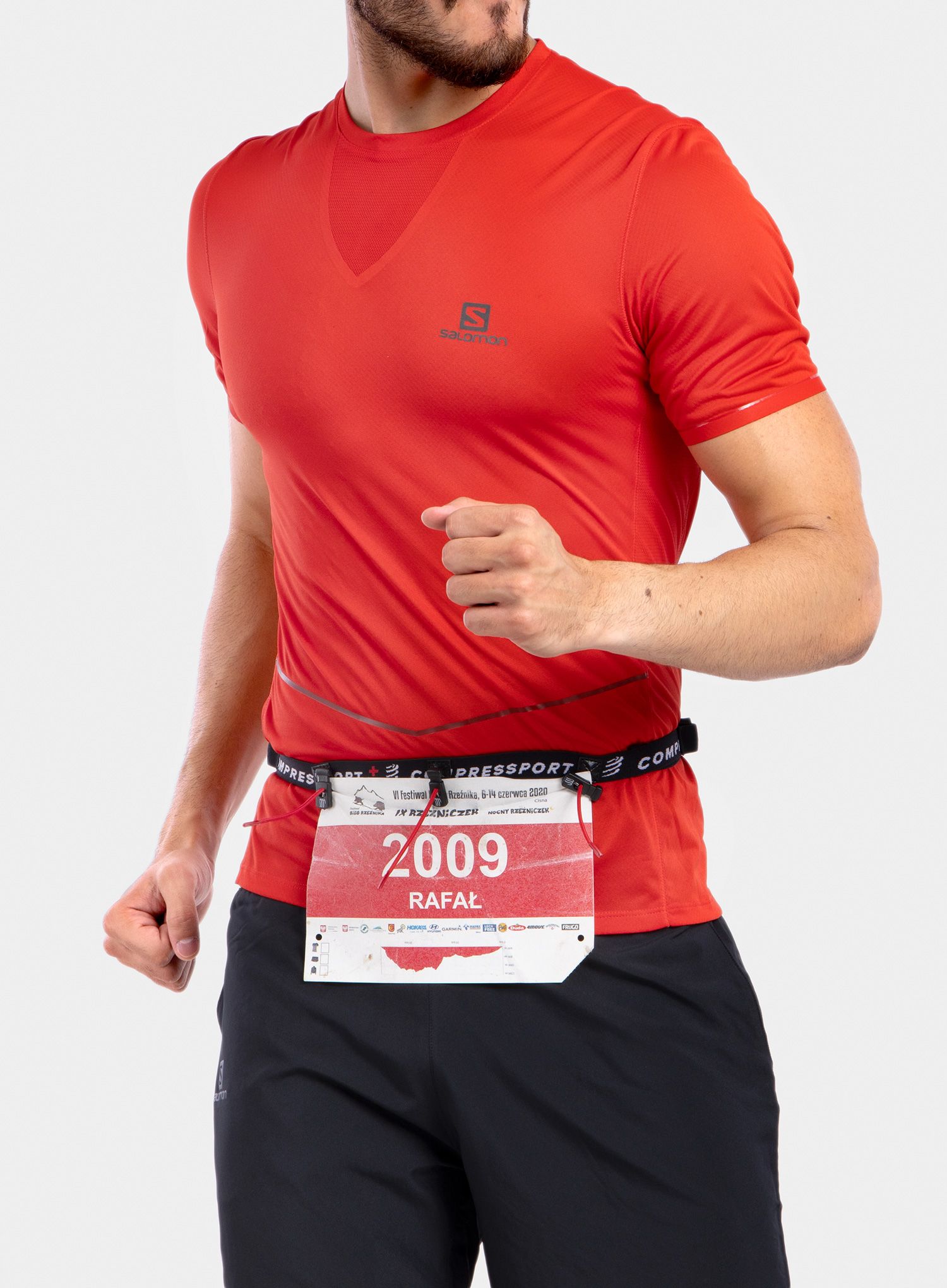 Běžecký opasek Compressport Race Belt - black