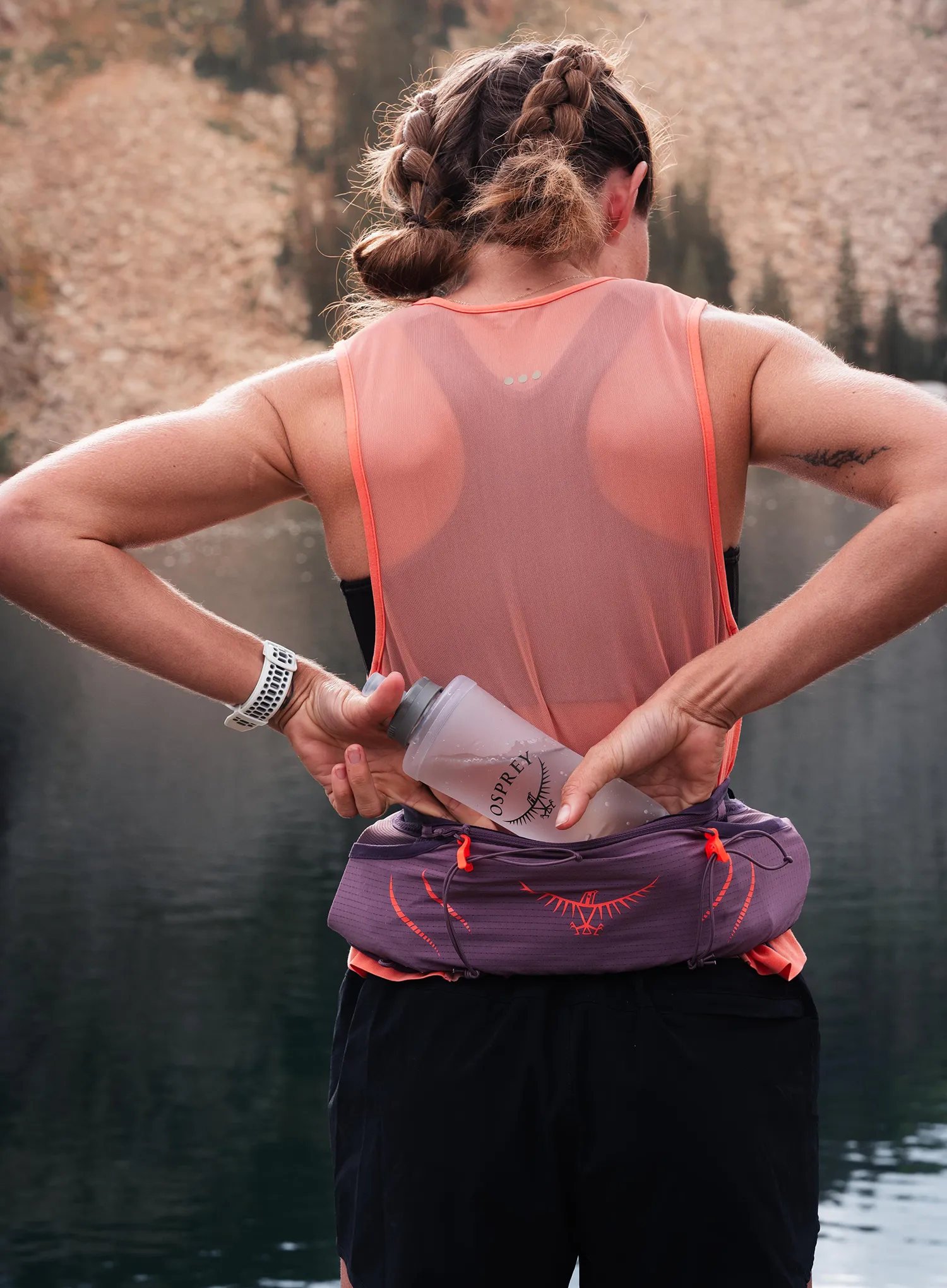 Běžecký opasek Osprey Duro Dyna Pro Belt - purple dusk