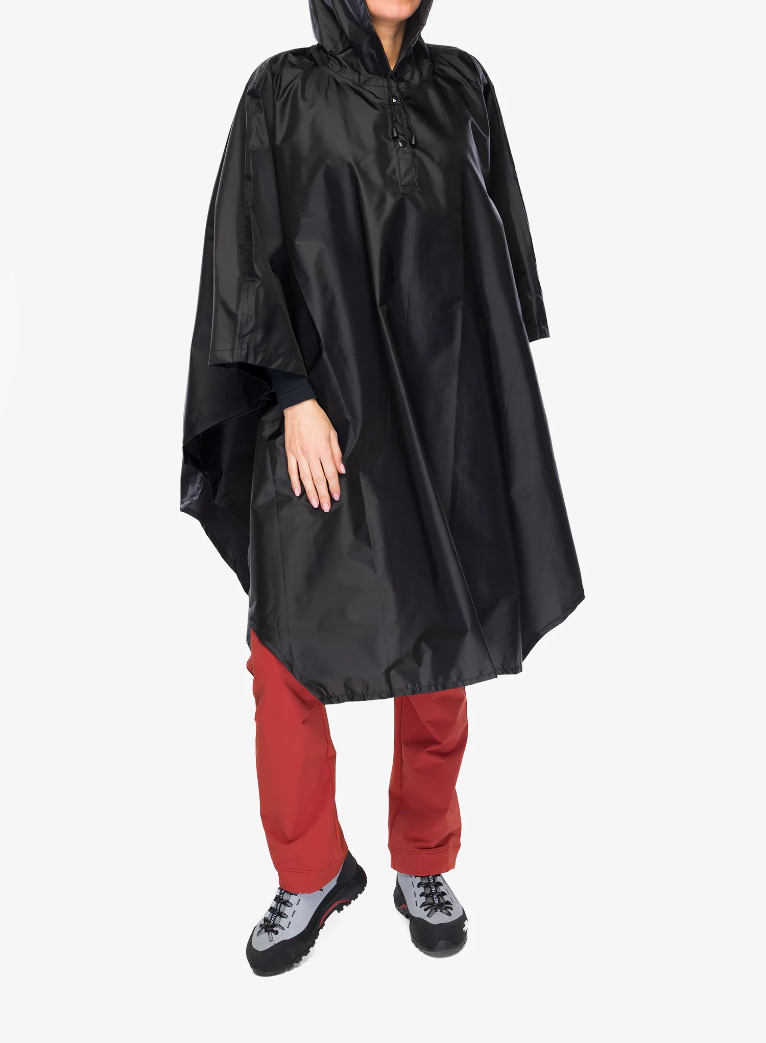 Turistická pláštěnka CMP Nexus Unisex Poncho Fix Hood - nero