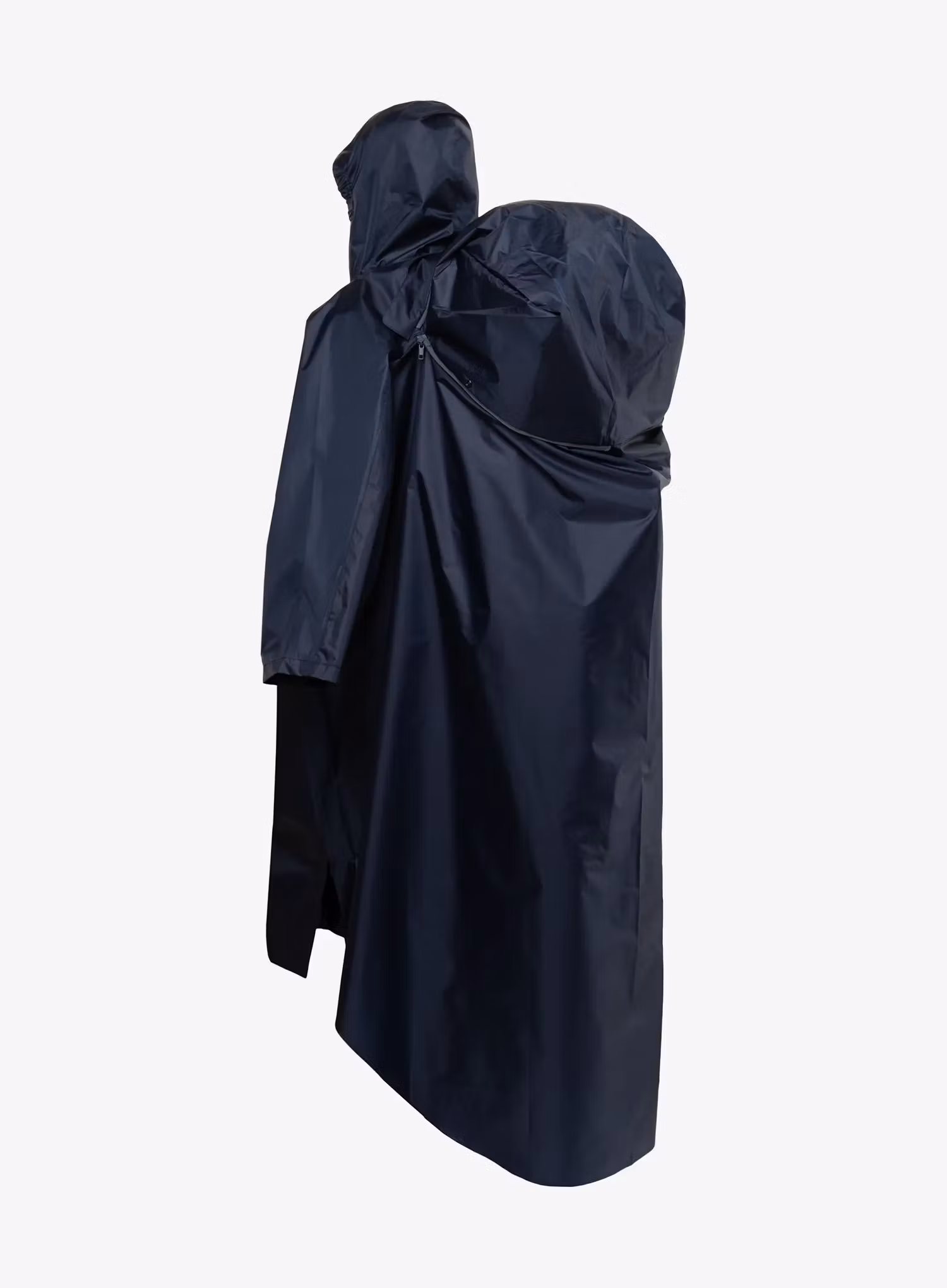 Turistická pláštěnka Trekmates Deluxe Full Zip Poncho - navy