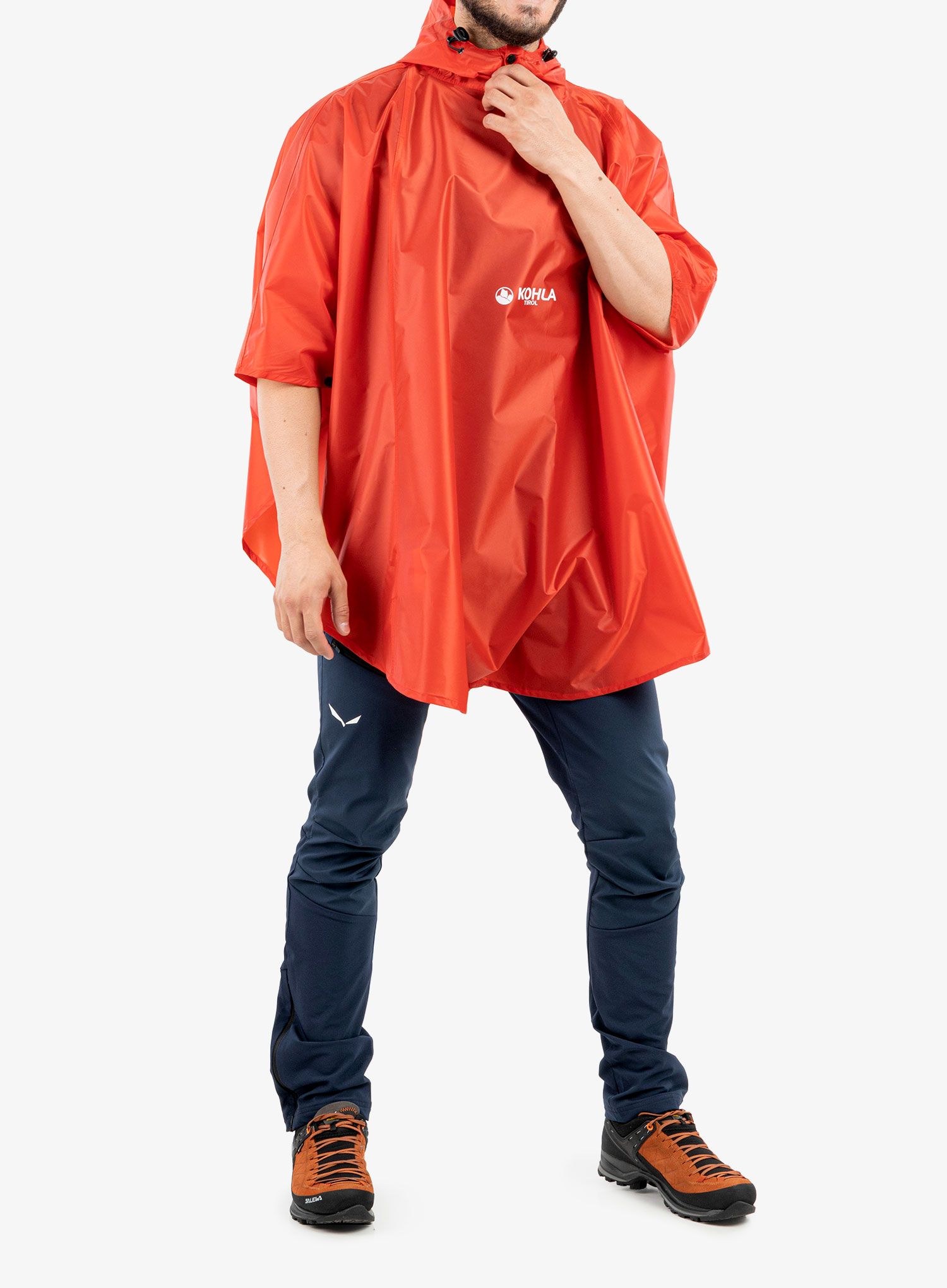 Plášť do deště Kohla Rain Poncho - flame scarlet