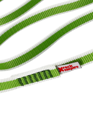 Horolezecká smyčka Rock Empire Open Sling PA 16 mm 120 cm - lime