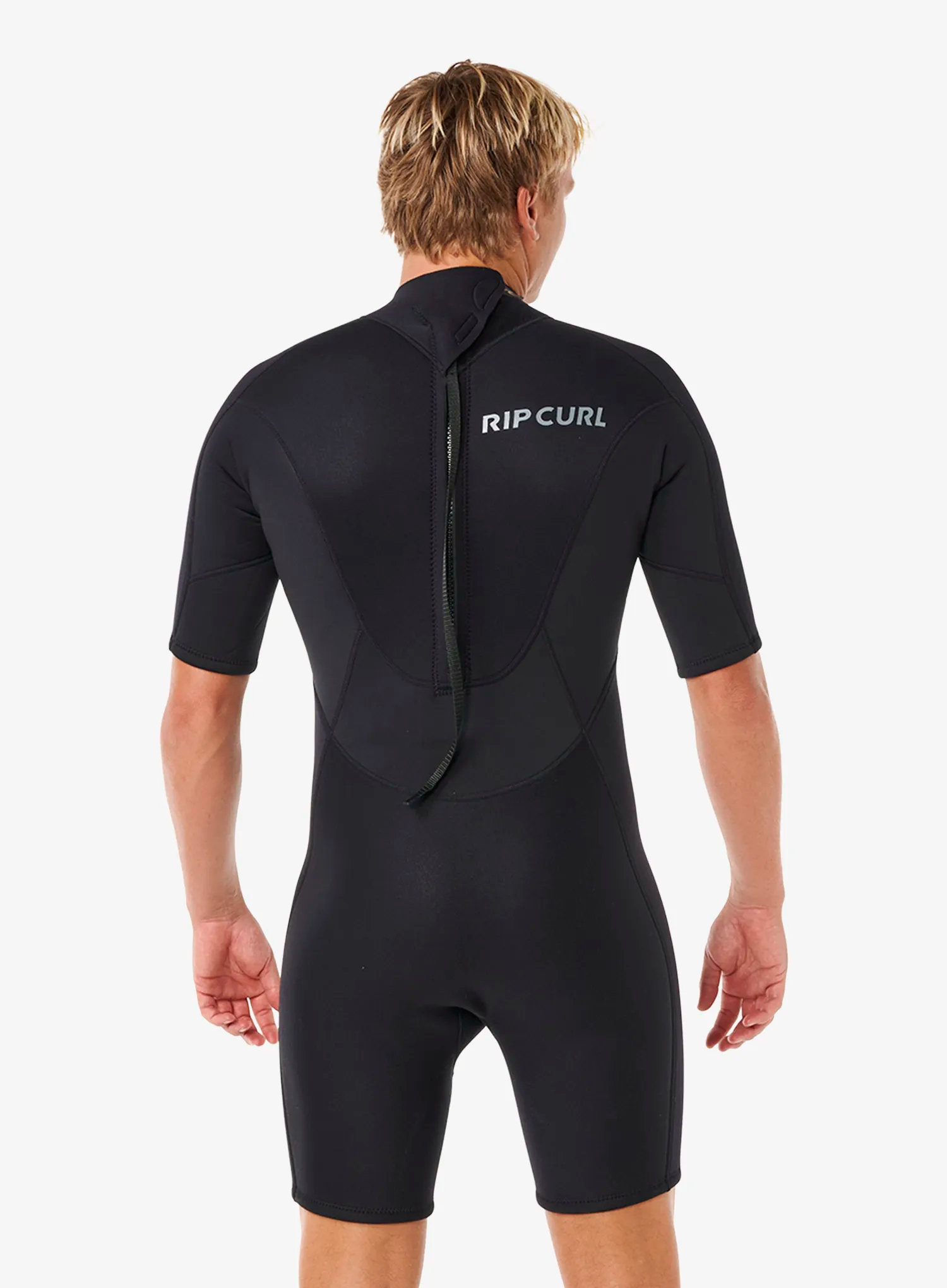 Pánský neoprenový oblek Rip Curl Trad Back Zip SS Springsuit - black