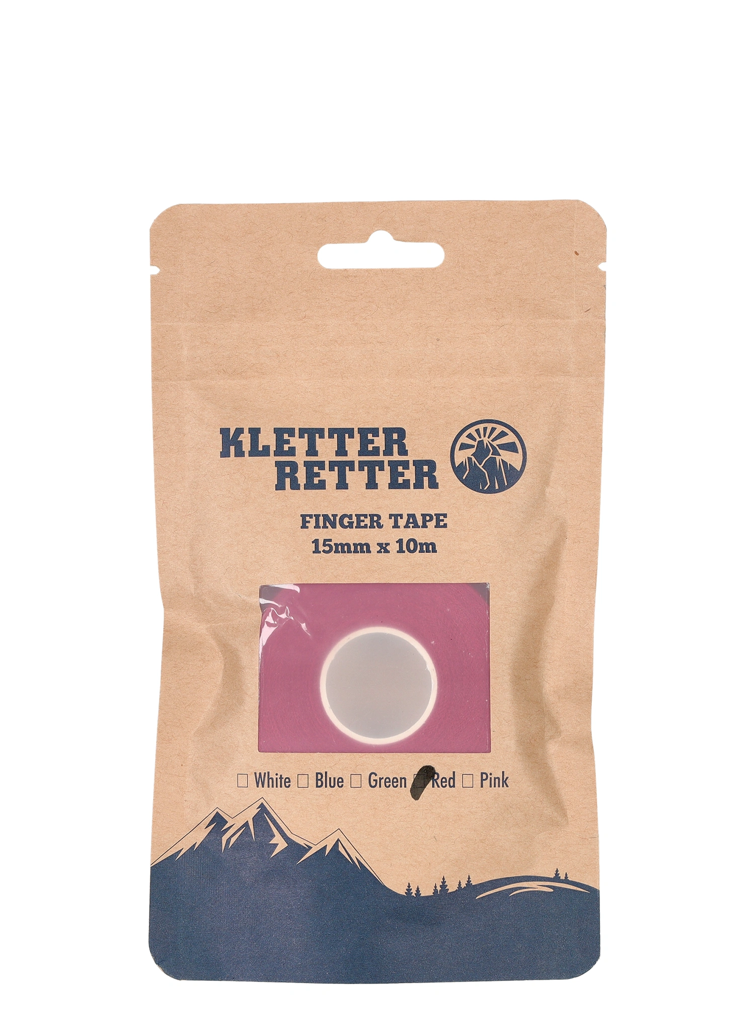 Tejpovací páska Kletter Retter Finger Tape 15 mm 10 m - red